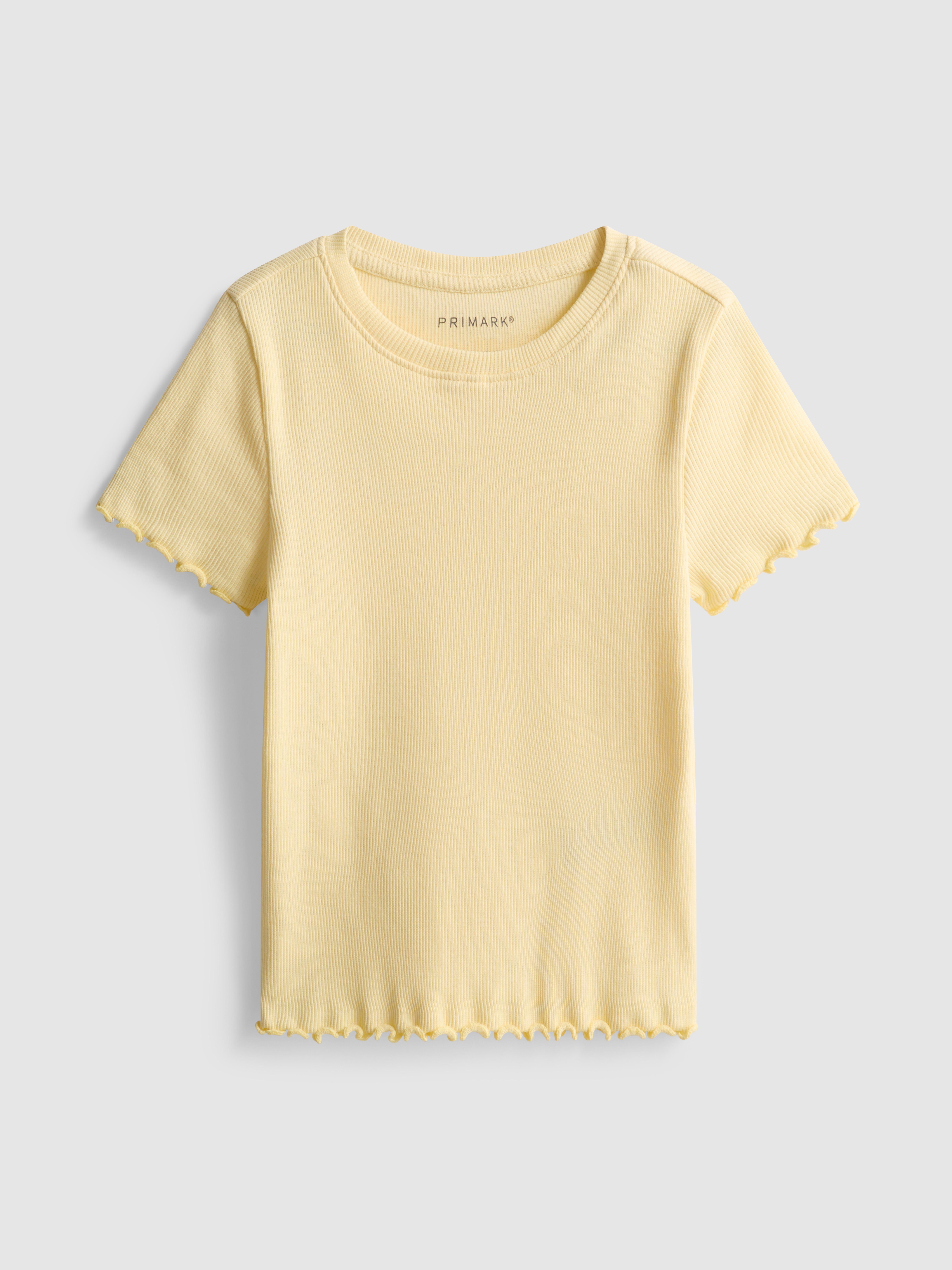 1,5–8 Jahre | Geripptes T-Shirt mit gekräuseltem Saum