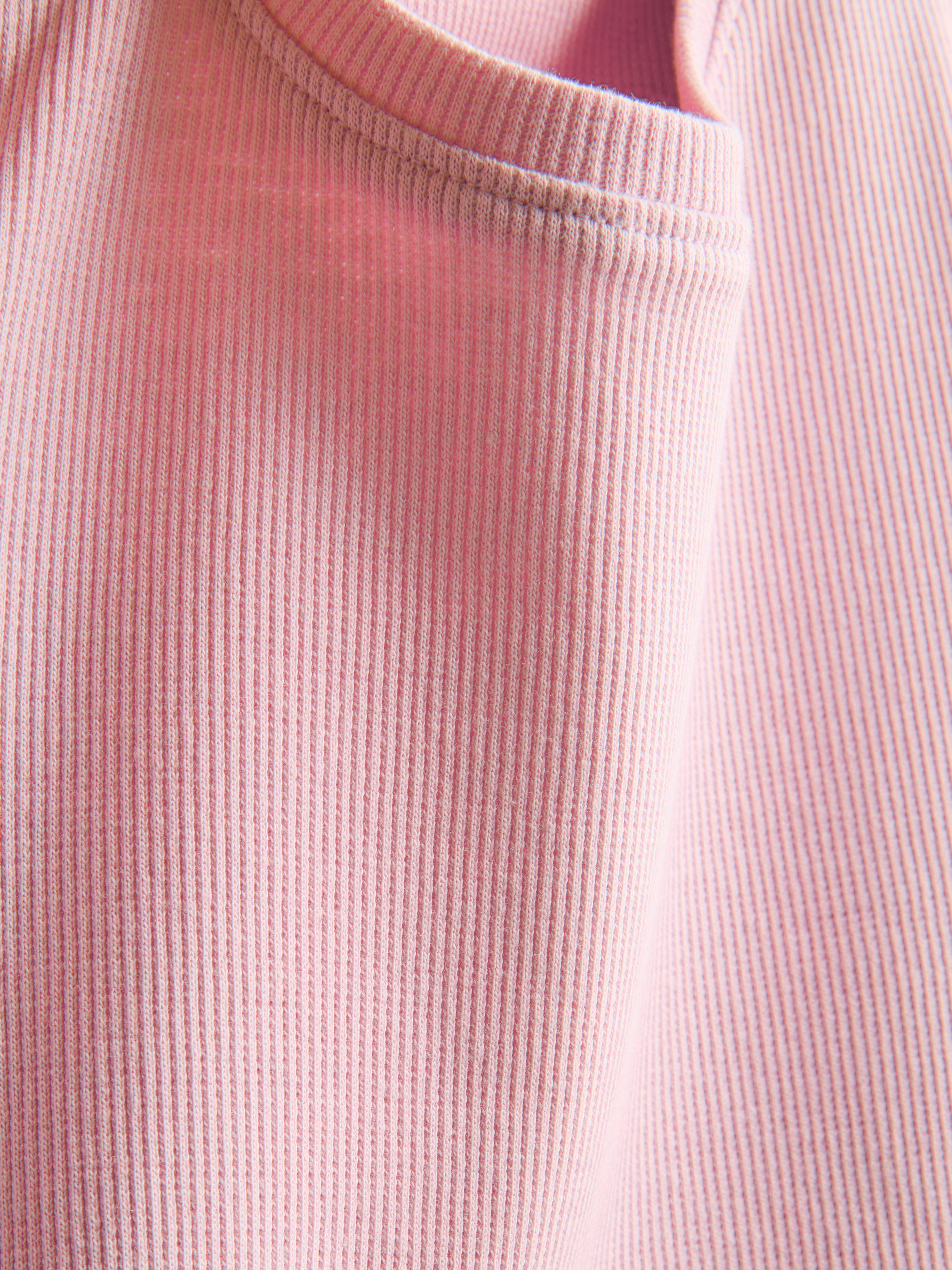 1,5-8 jr | Geribd T-shirt met geschulpte rand