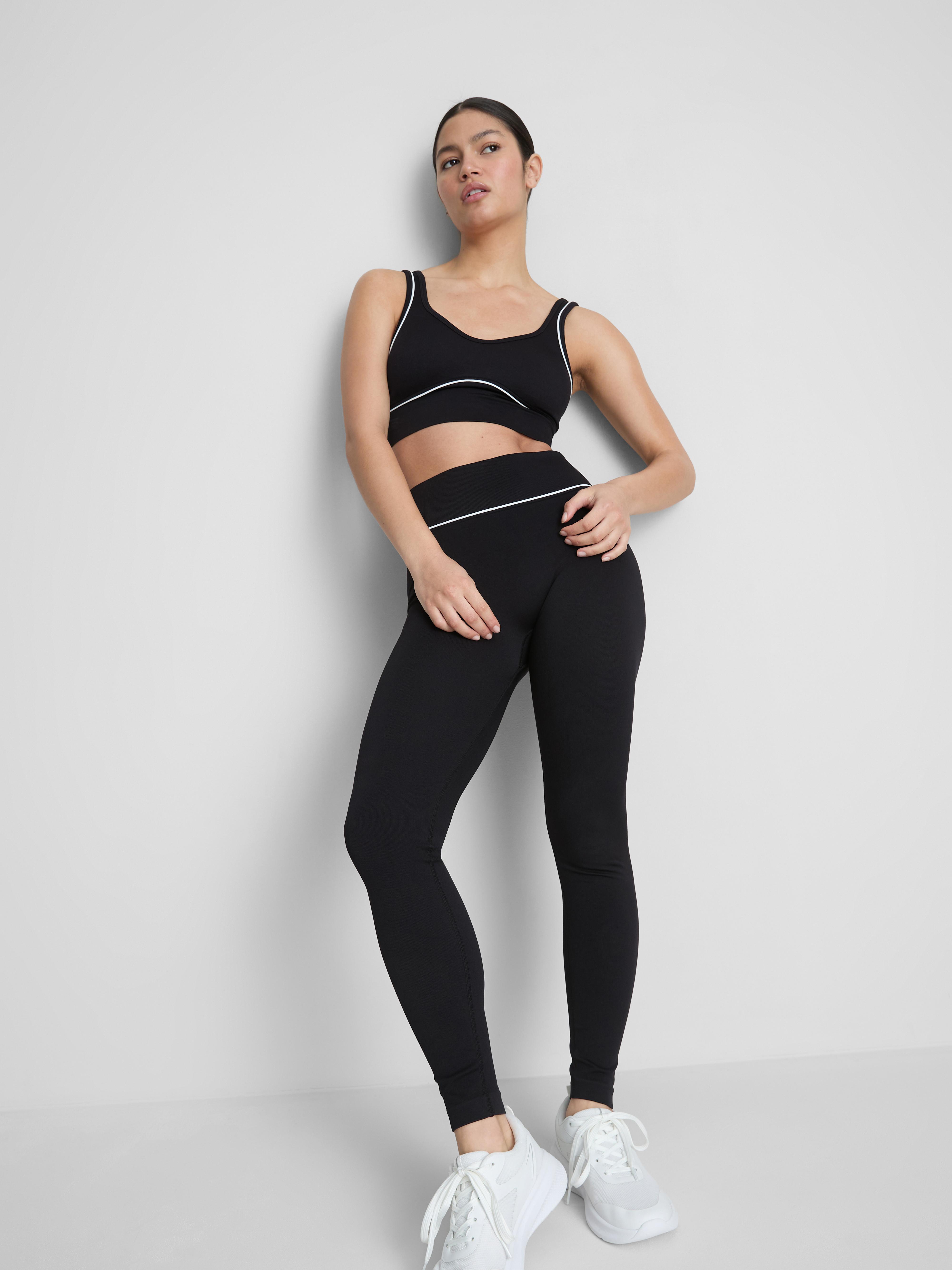 Women's Black Seamless Active Leggings