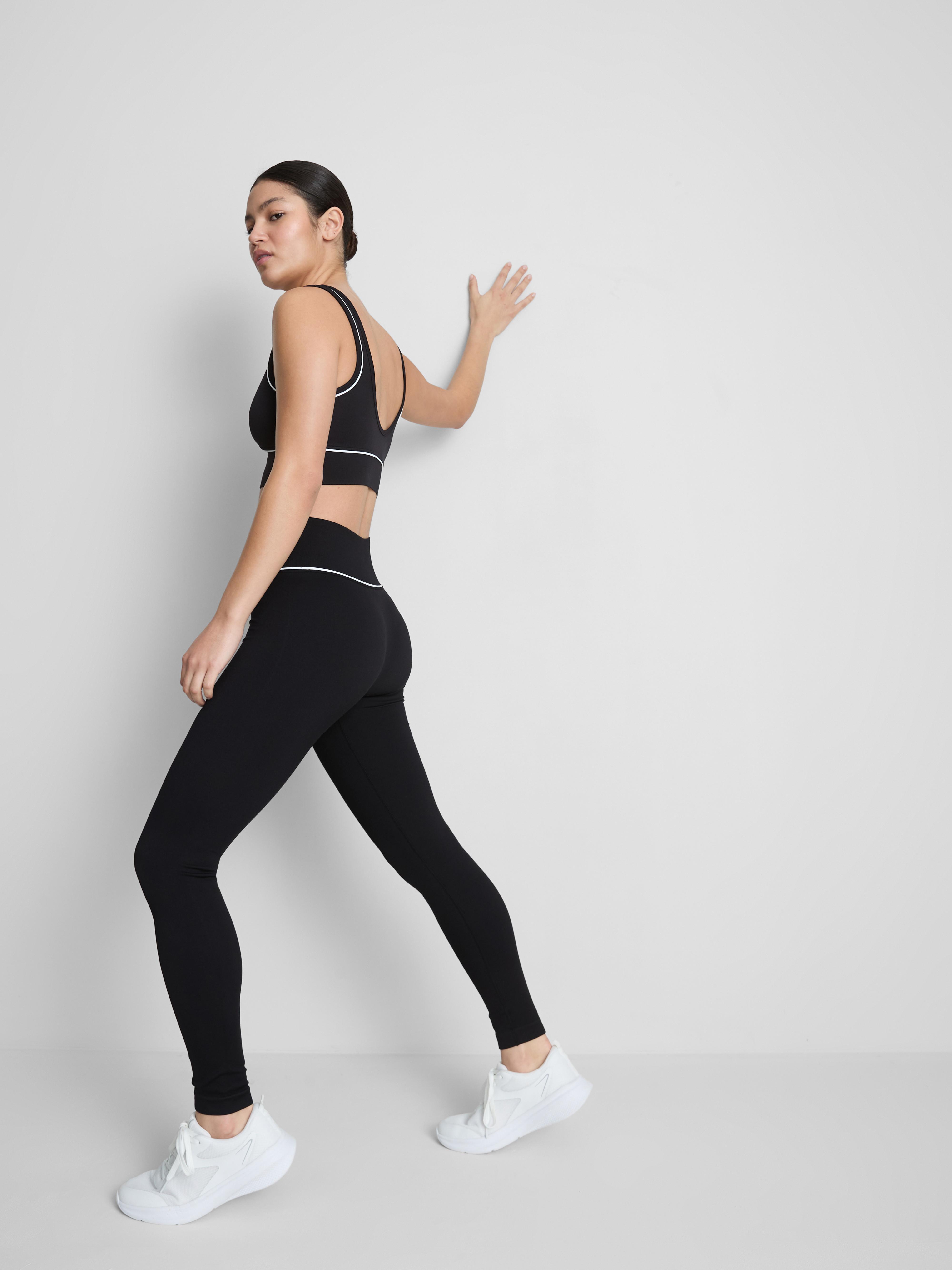 Women's Black Seamless Active Leggings