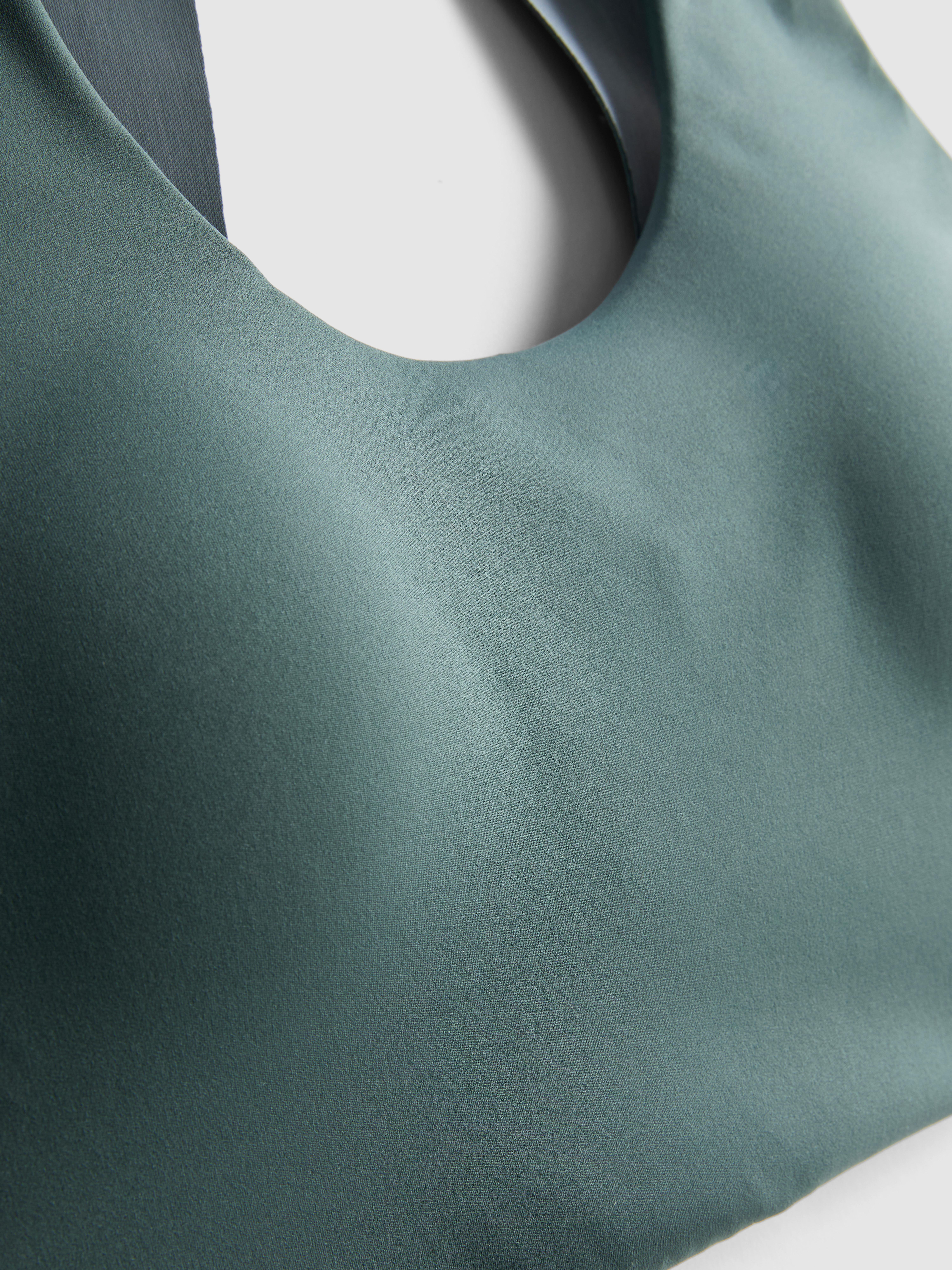 Women's Green BodySculpt Cut-Out Crop Top