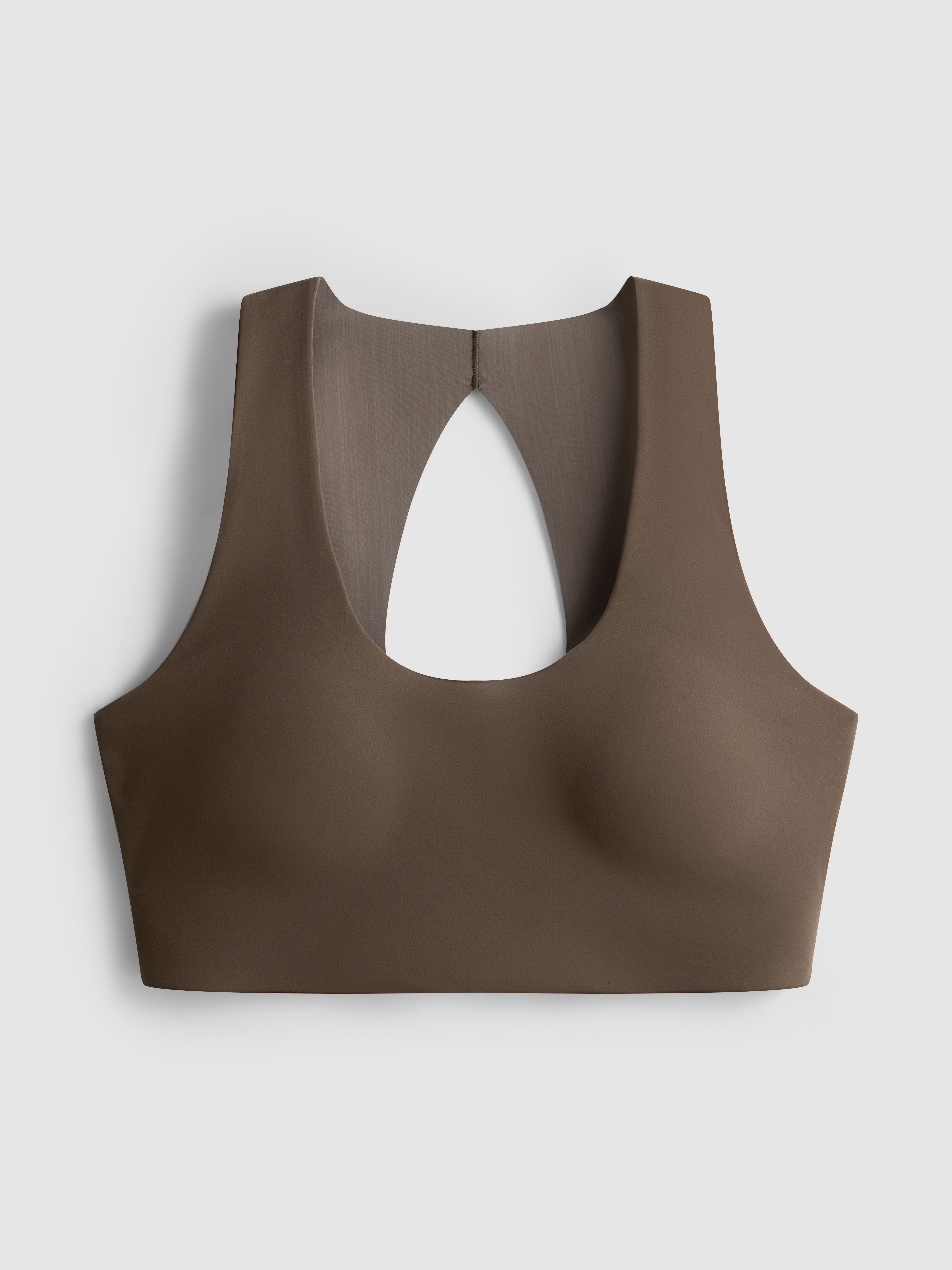 Women's Chocolate BodySculpt Cut-Out Crop Top