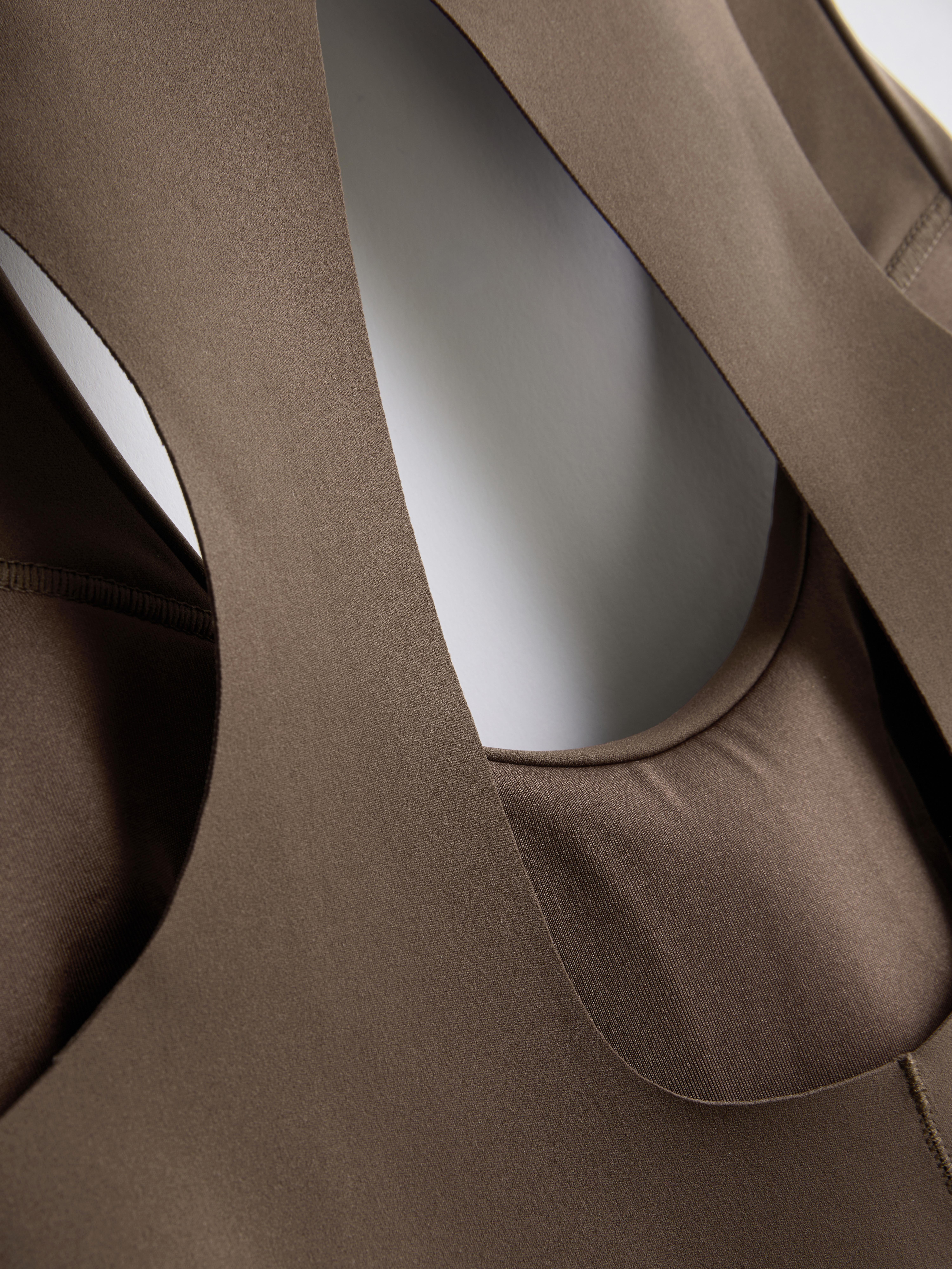 Women's Chocolate BodySculpt Cut-Out Crop Top