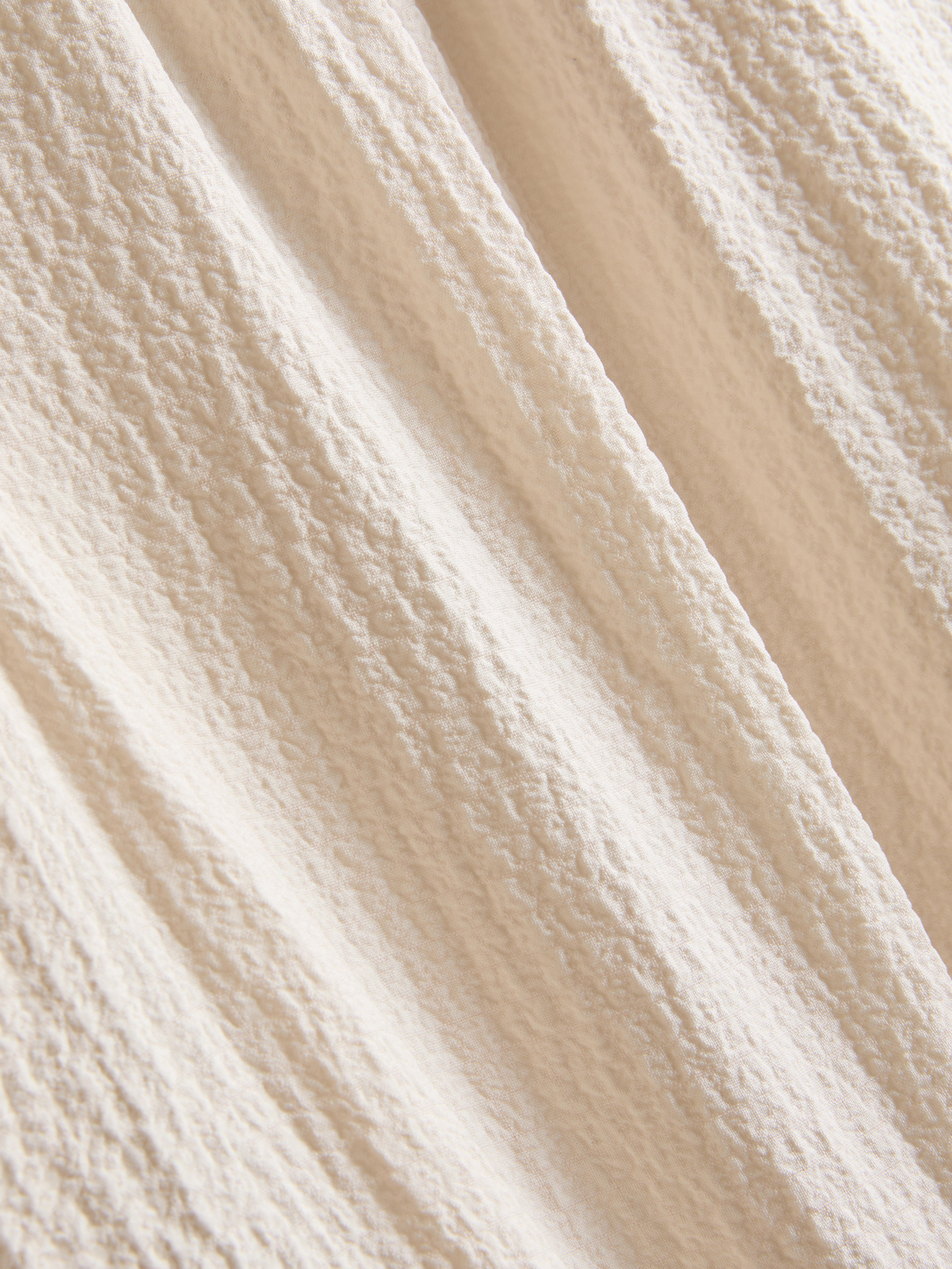 Textured Balloon-Sleeve Blouse