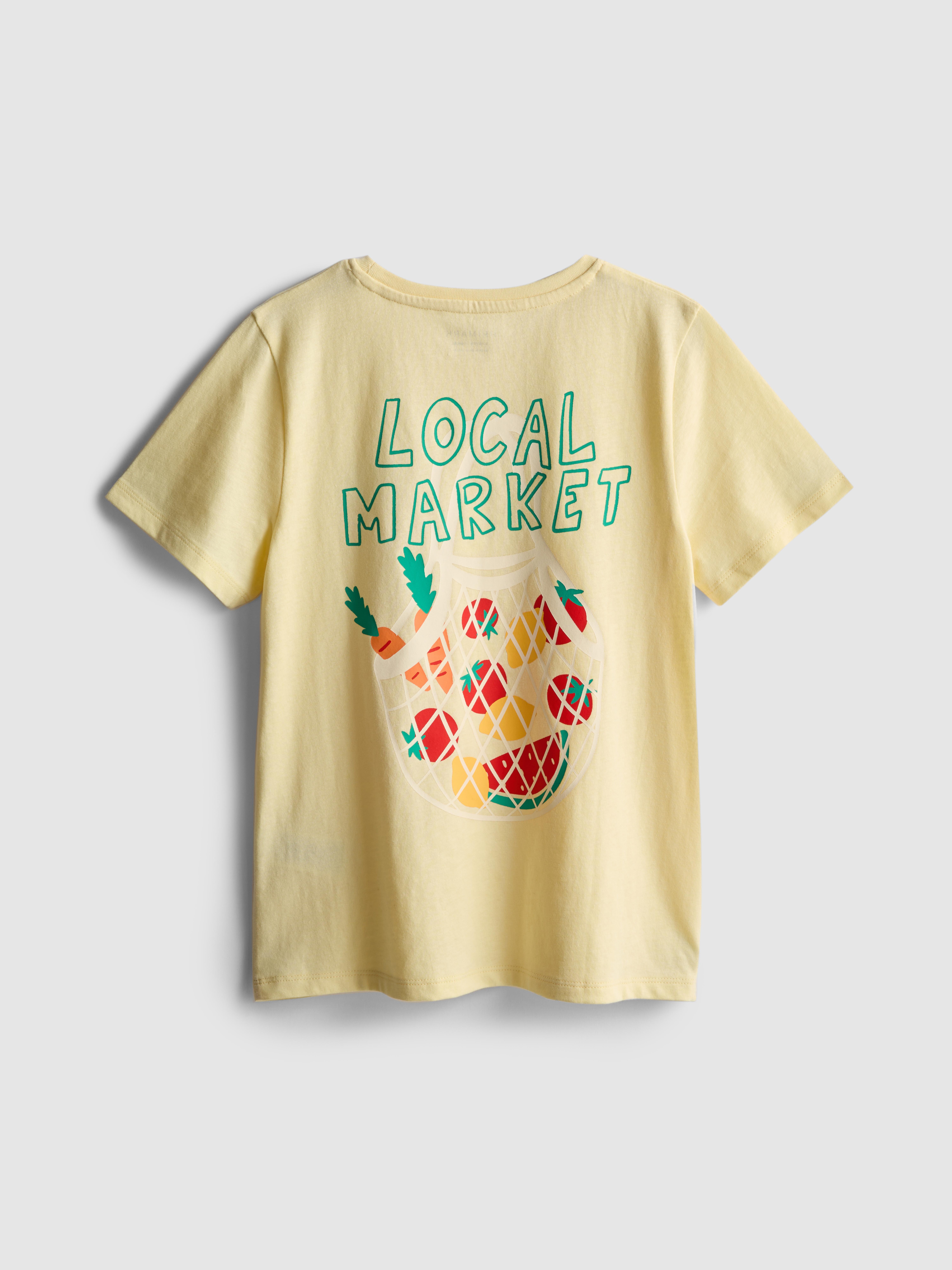 7–15 Jahre | T-Shirt aus reiner Baumwolle mit Print