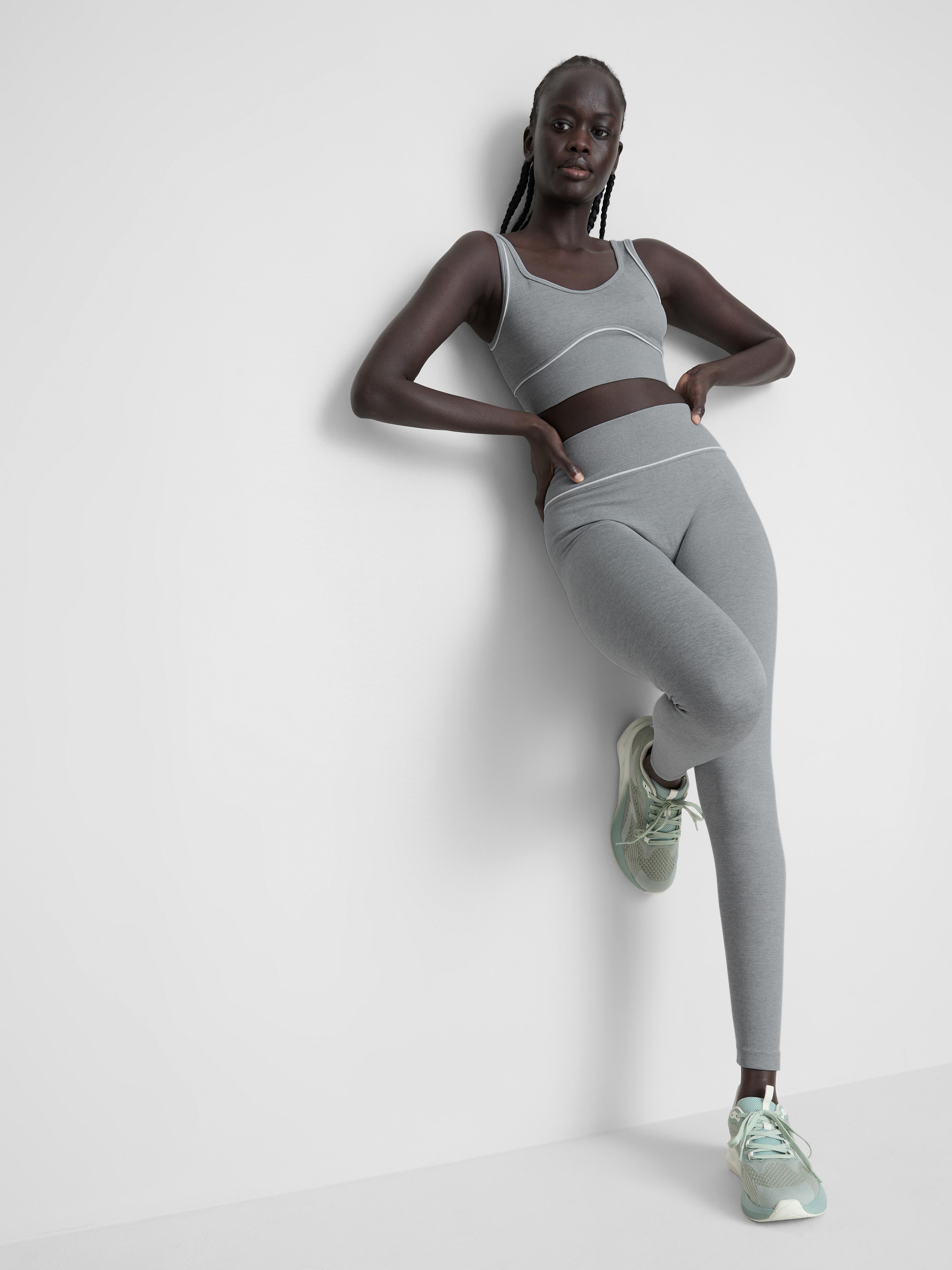 Leggings sportivi senza cuciture con profili