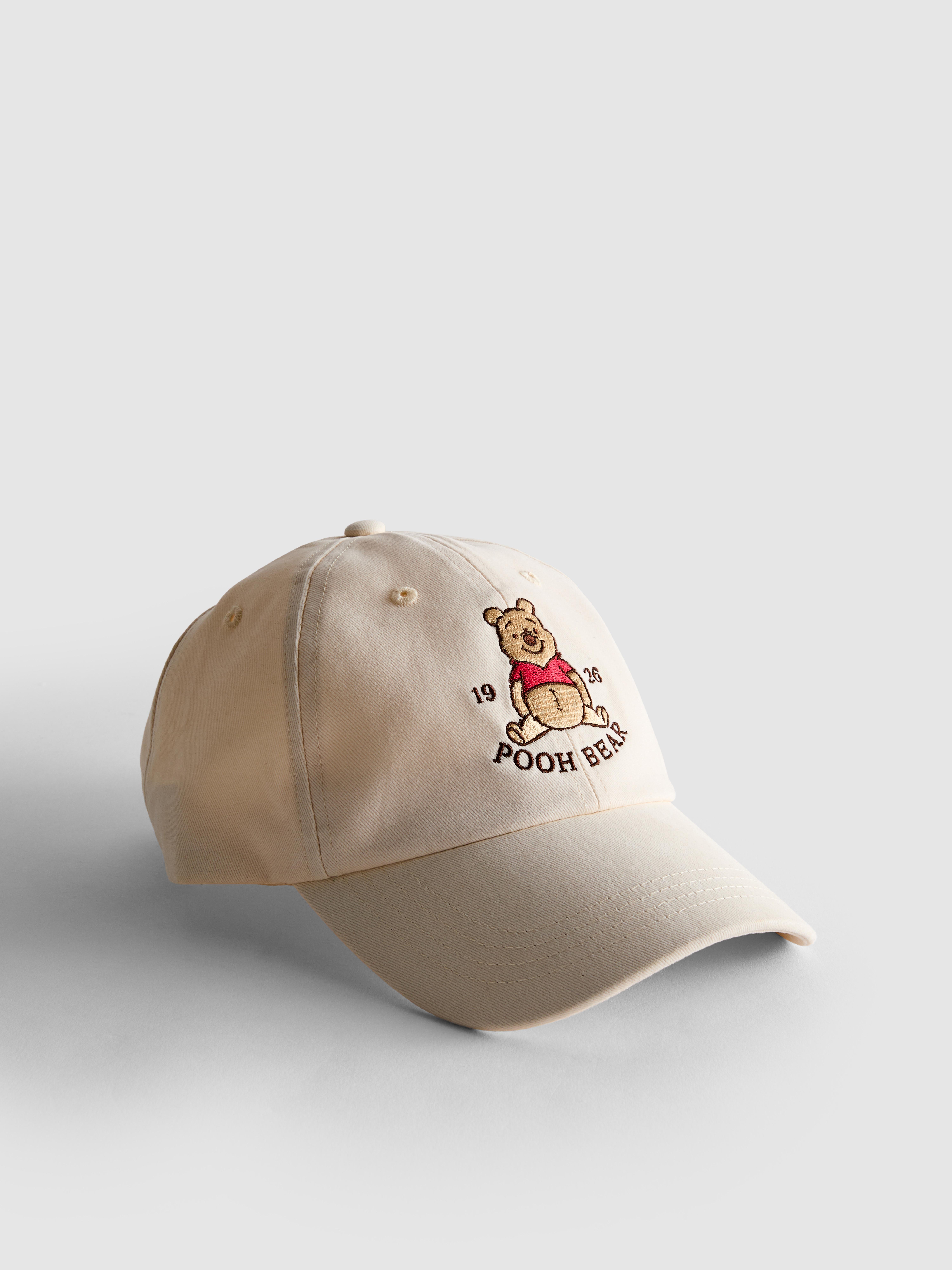 Women's Ivory Disney's Winnie the Pooh Embroidered Cap