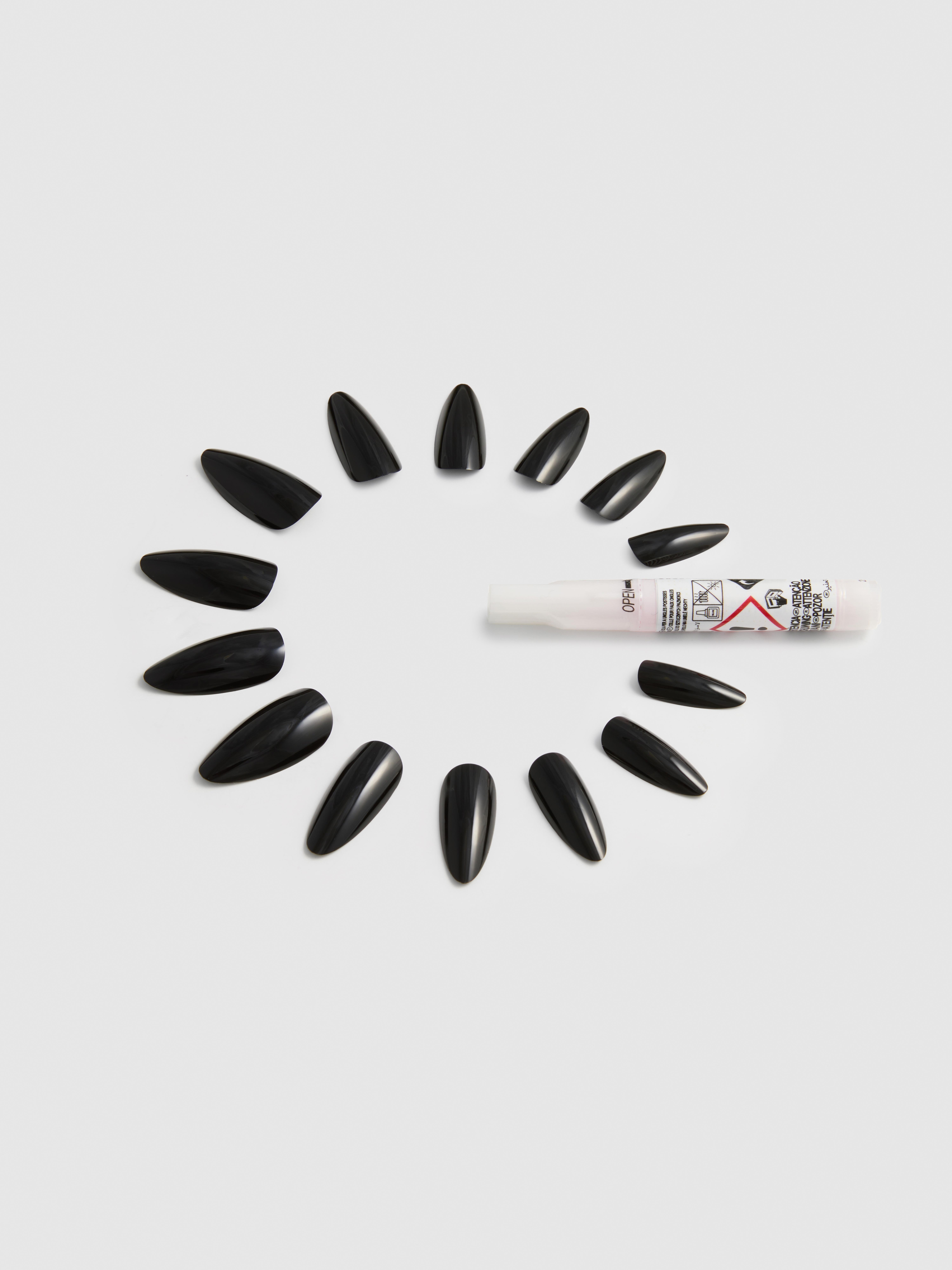 Faux ongles brillants stiletto PS...