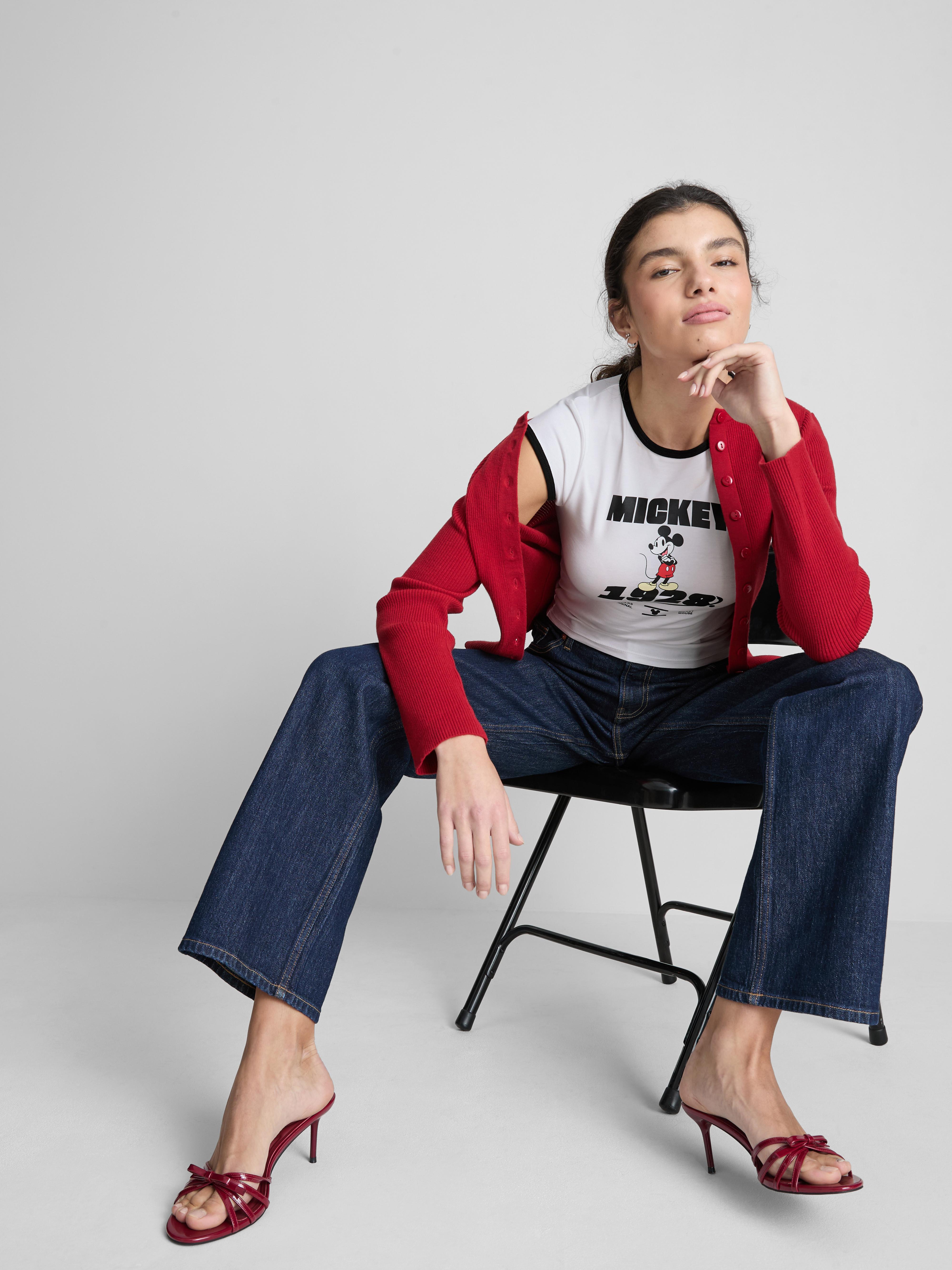 Disney X Mimi Webb Mickey Mouse Ringer Baby Tee