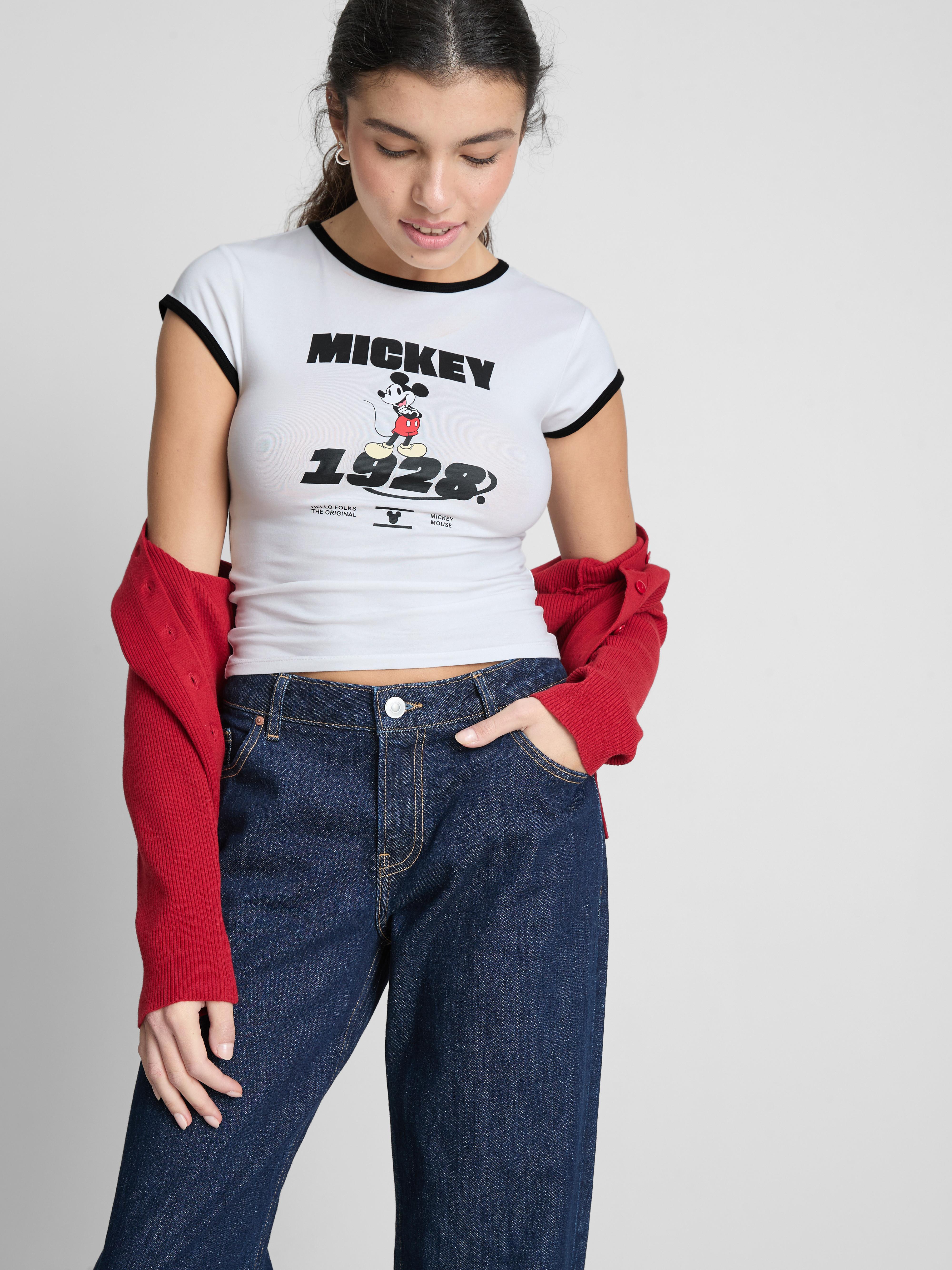 Disney X Mimi Webb Mickey Mouse Ringer Baby Tee