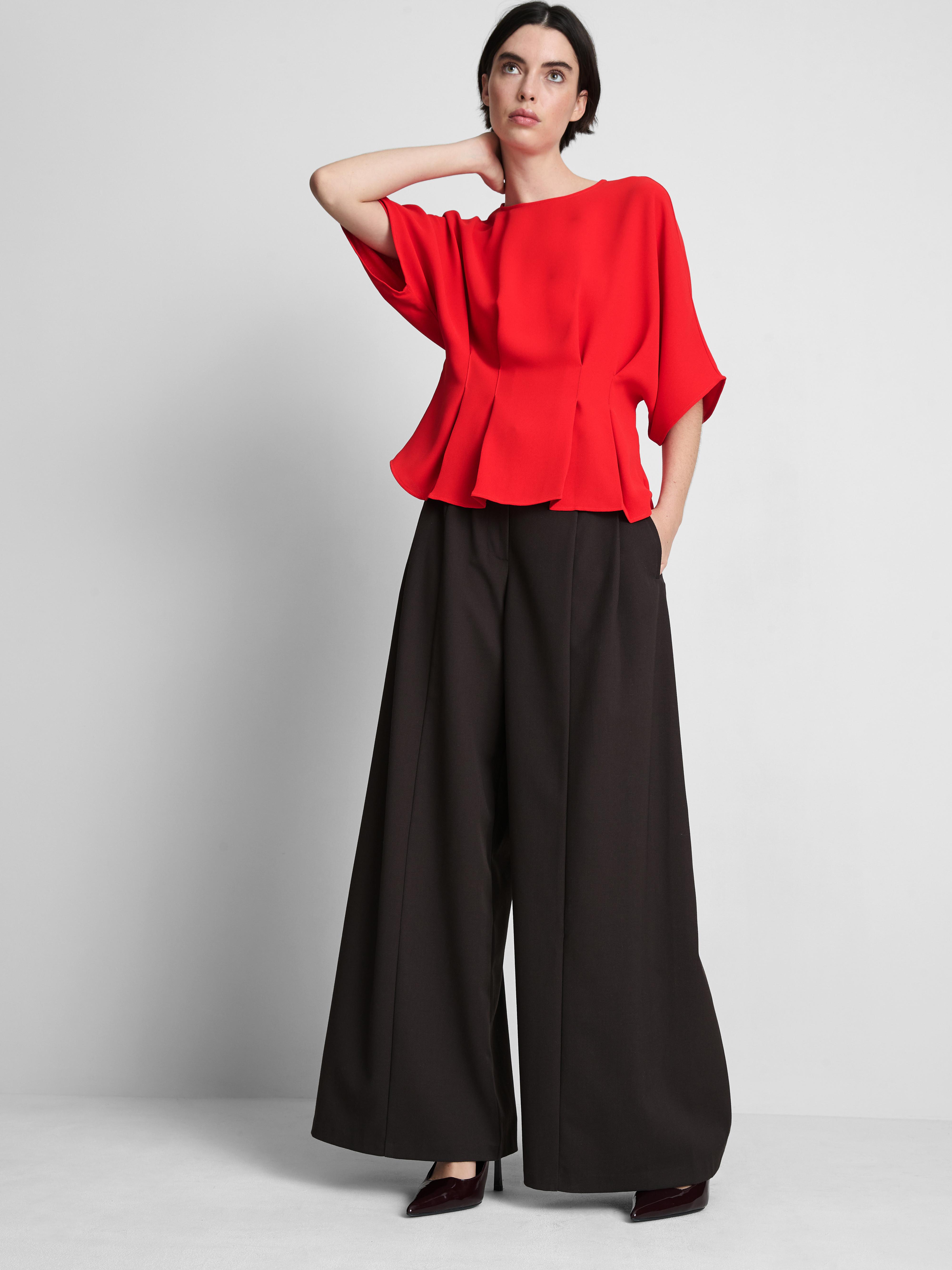 Cinched Pleated Top