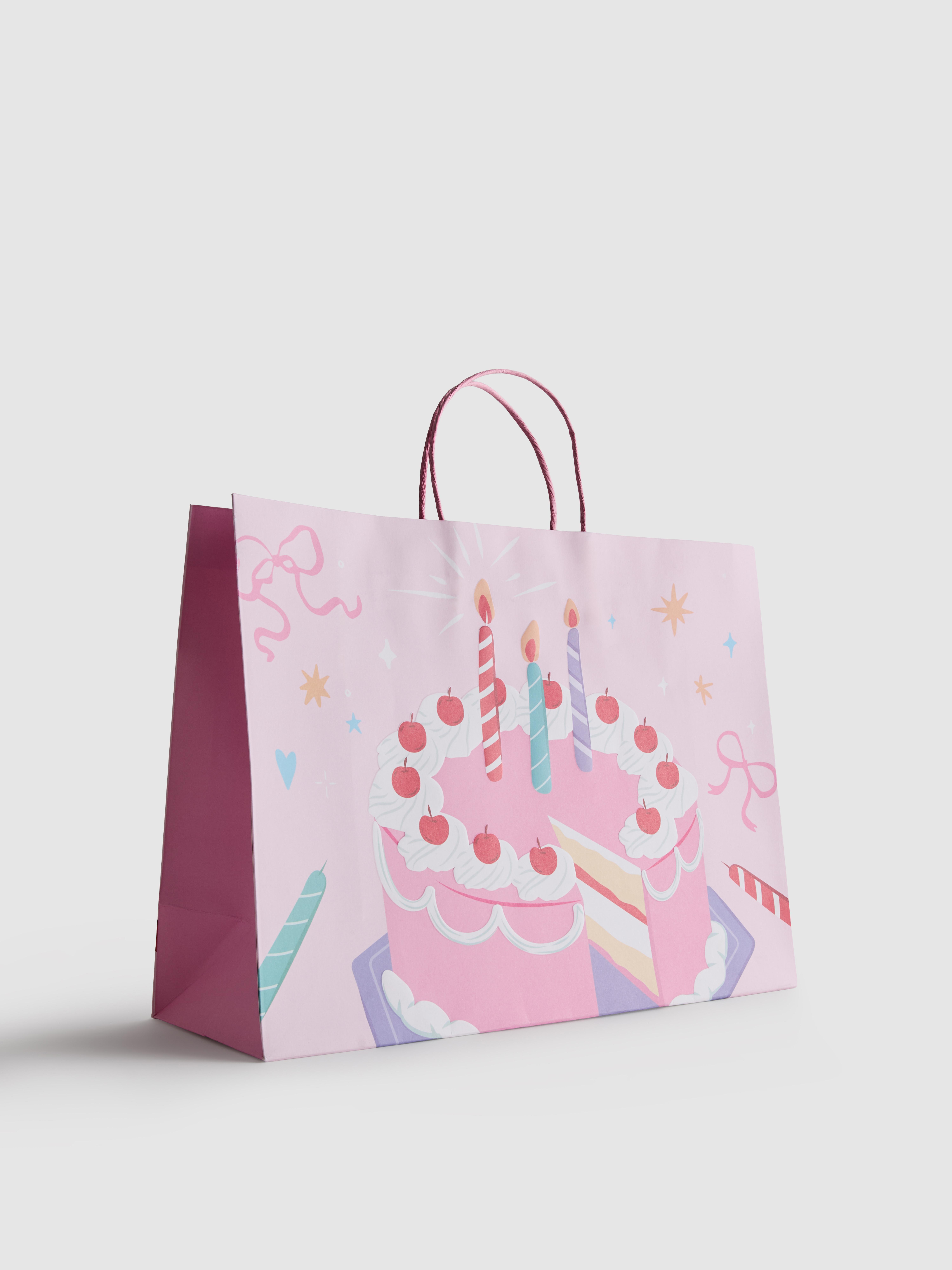 3-In-1 Birthday Cake Gift Bag