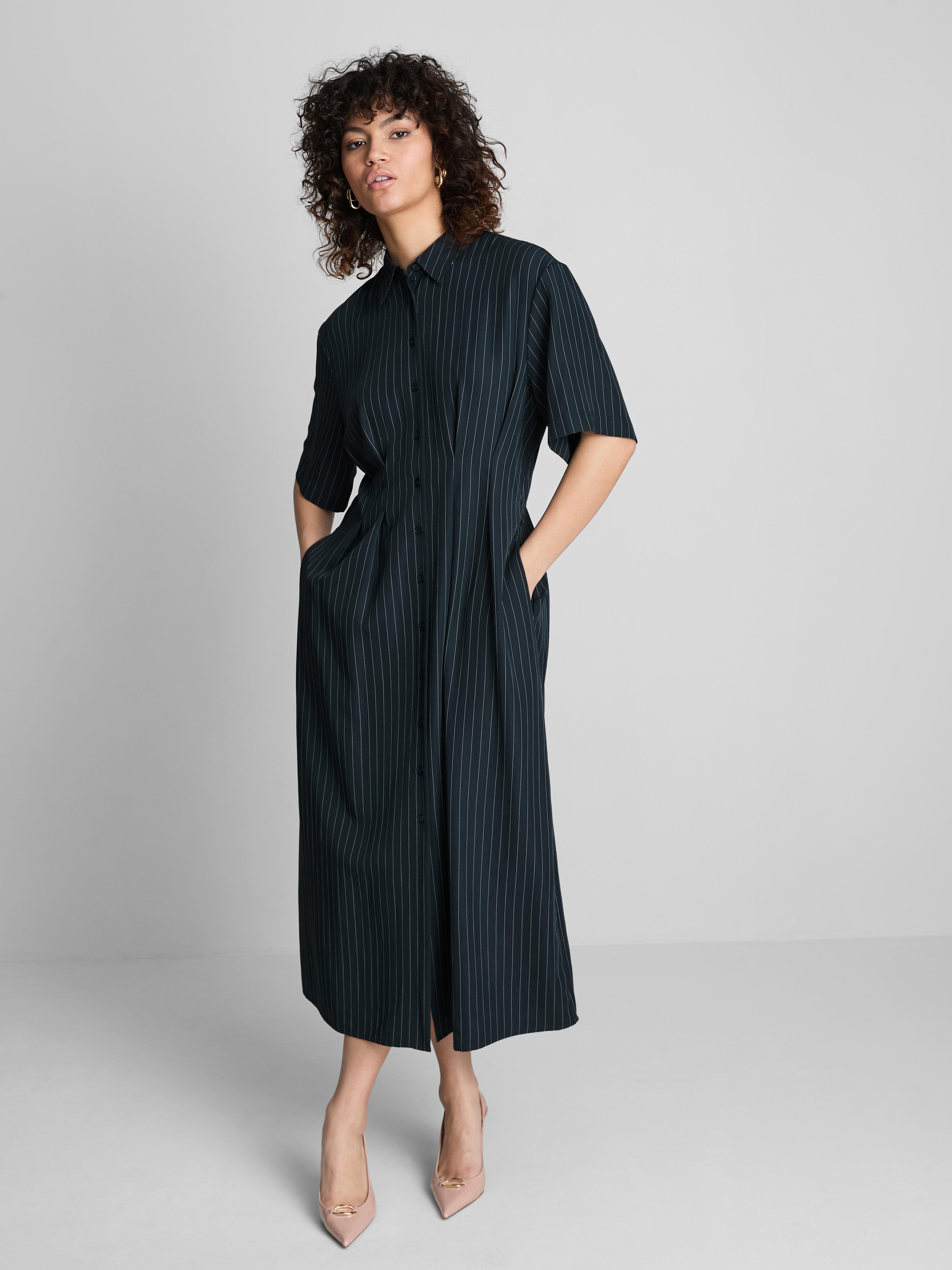 Vestido camisero midi