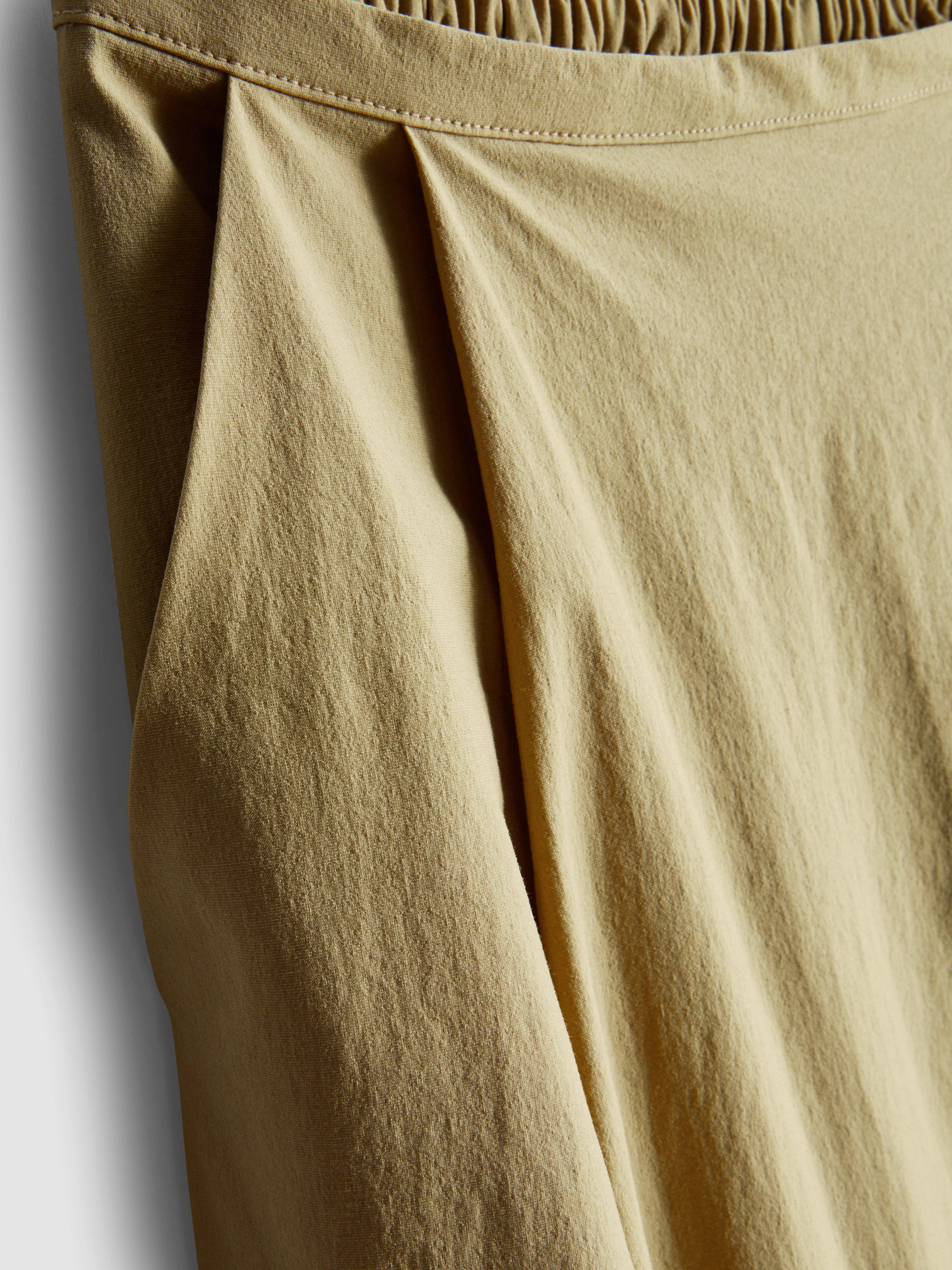 Women's Beige Circle Midi Skirt