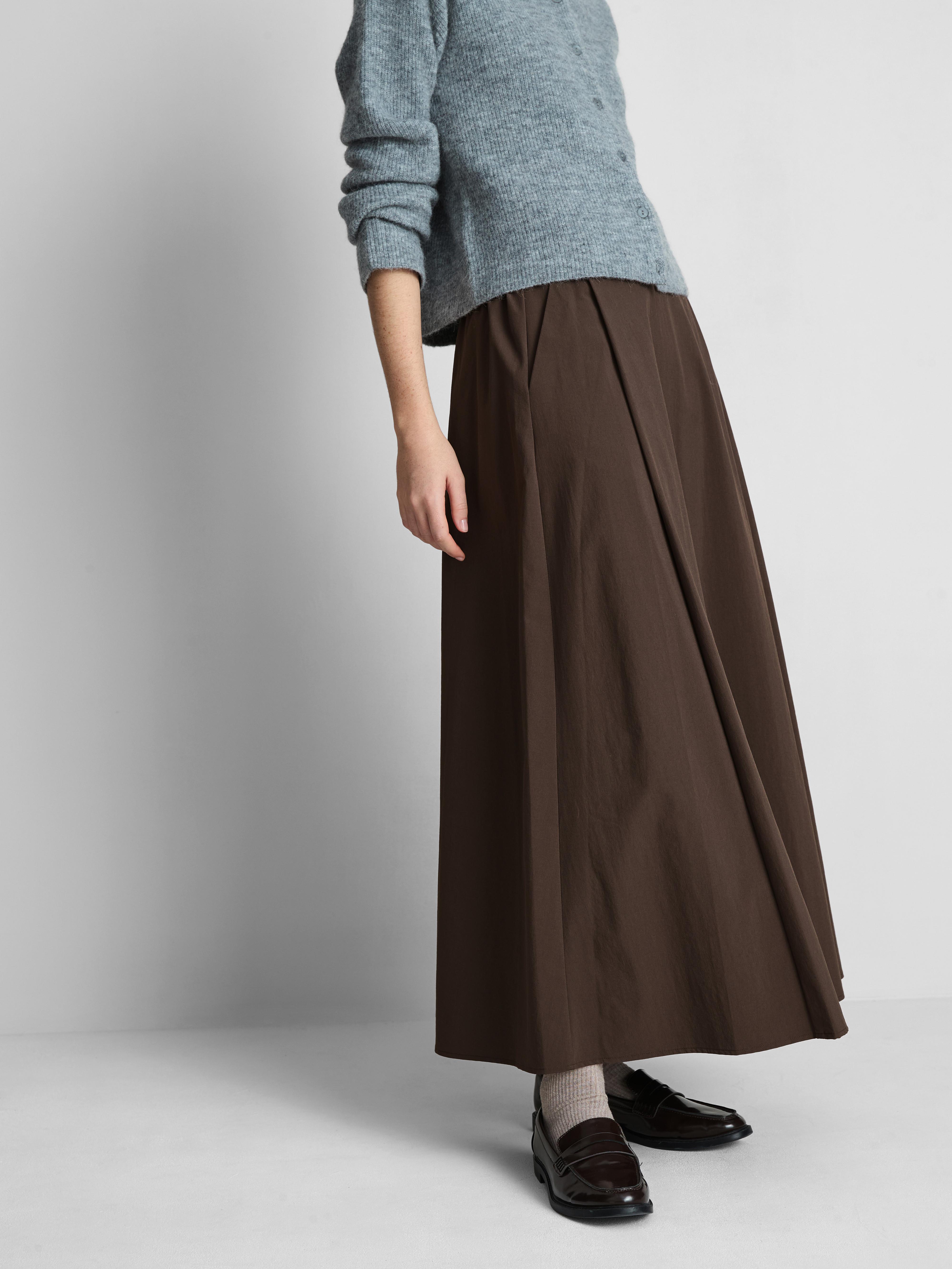 Women's Chocolate Circle Midi Skirt