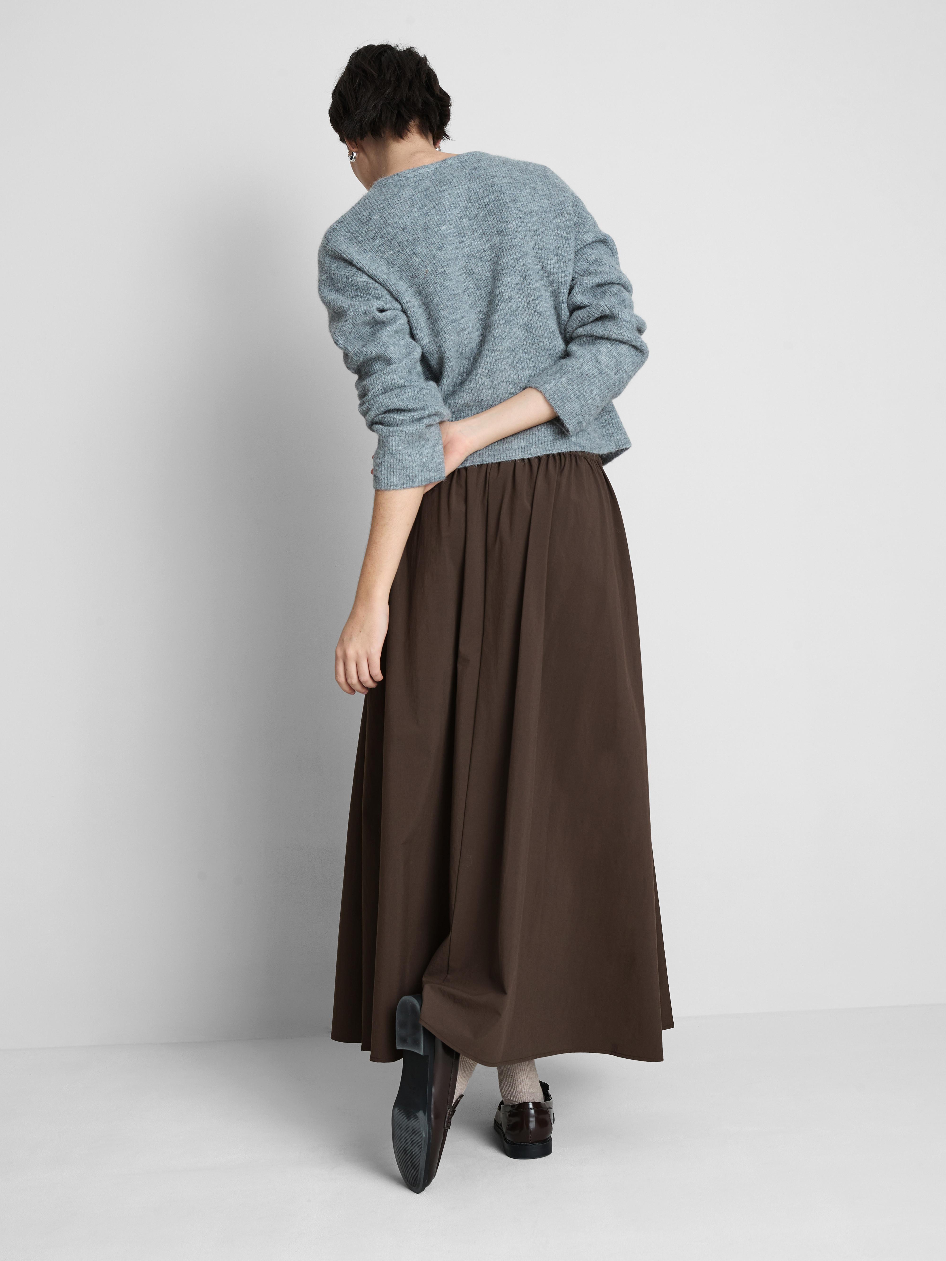 Women's Chocolate Circle Midi Skirt