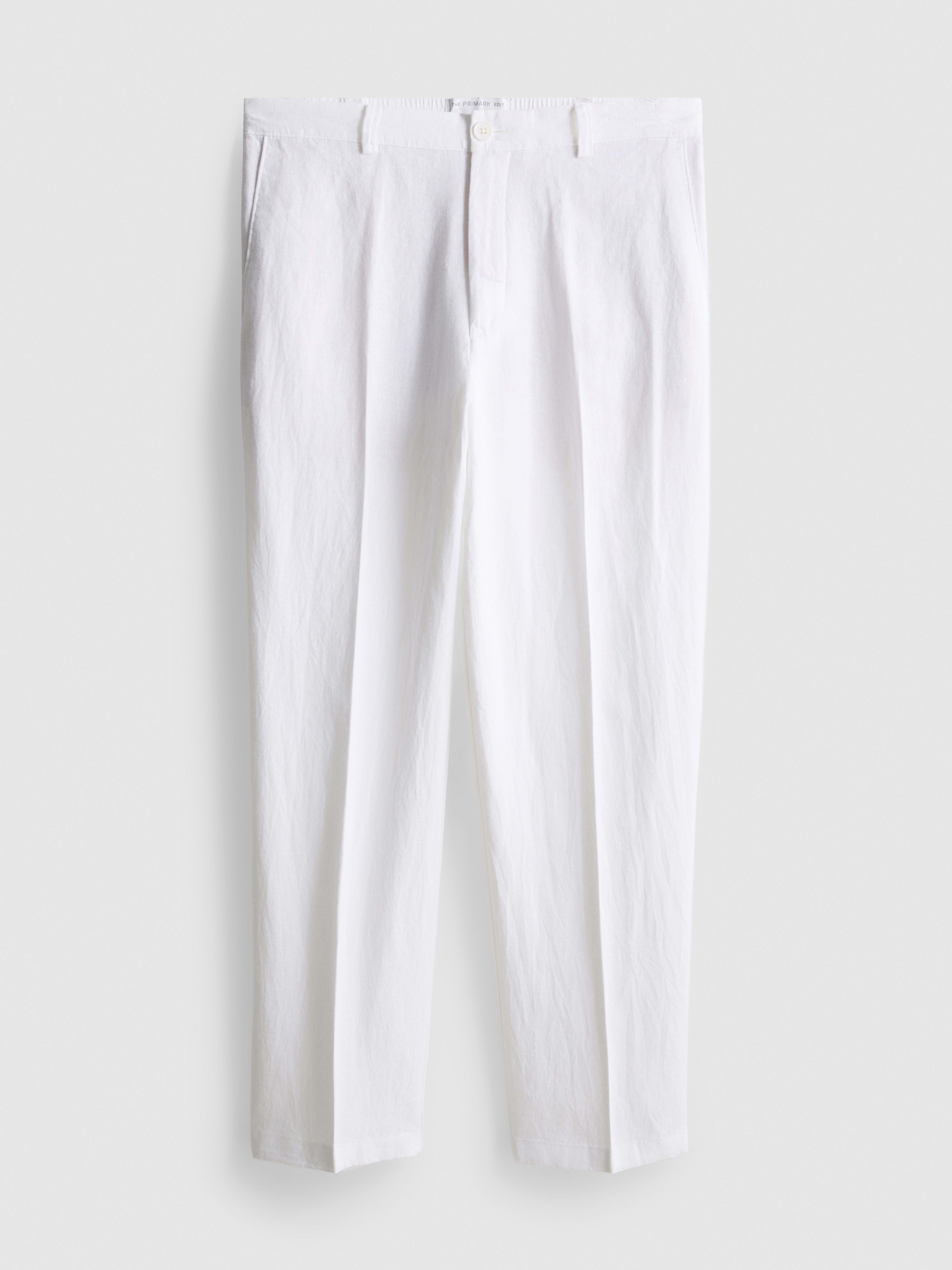 Pantaloni din amestec de in cu croială lejeră The Edit