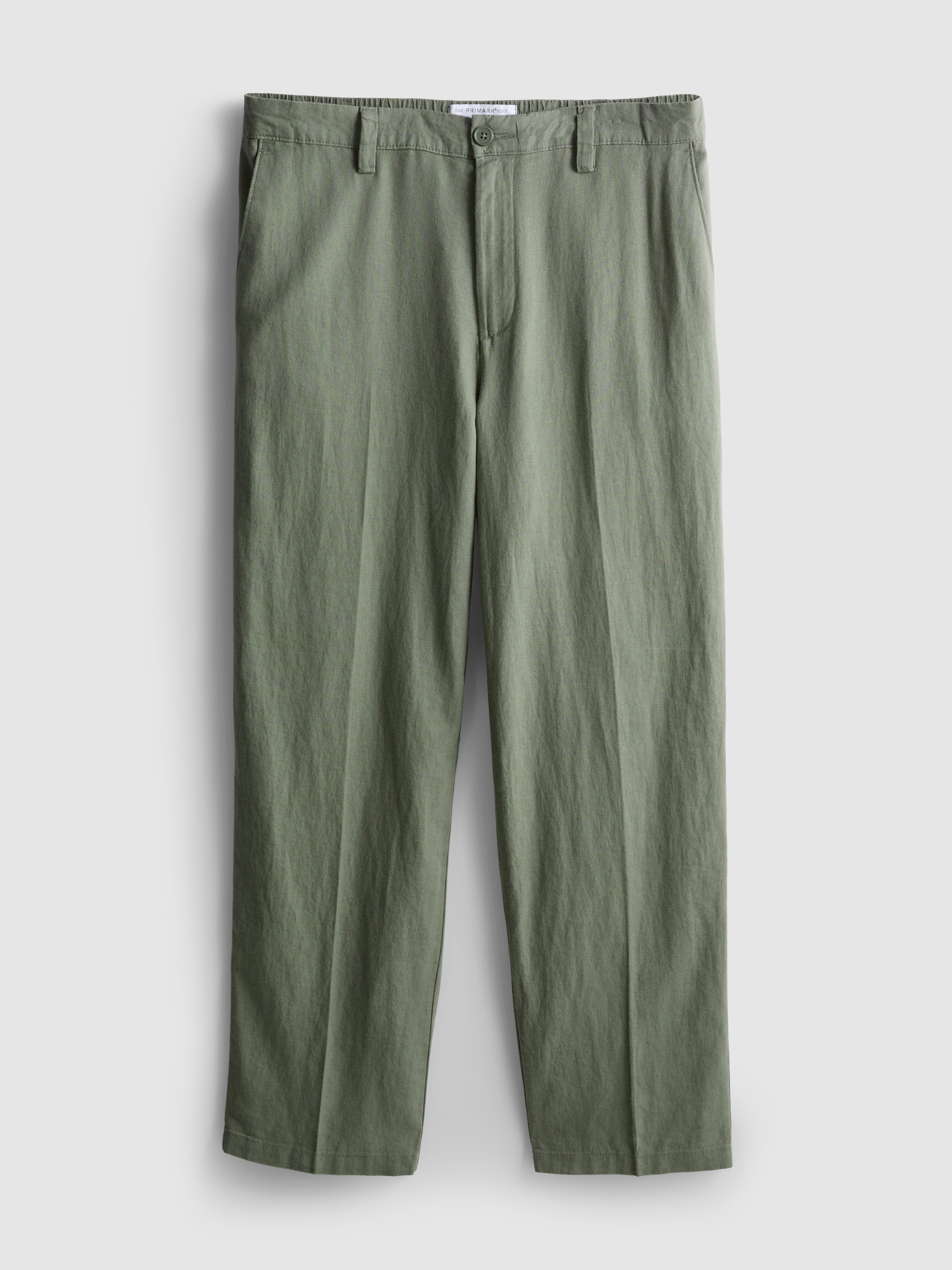 The Edit Linen Blend Relaxed Pants