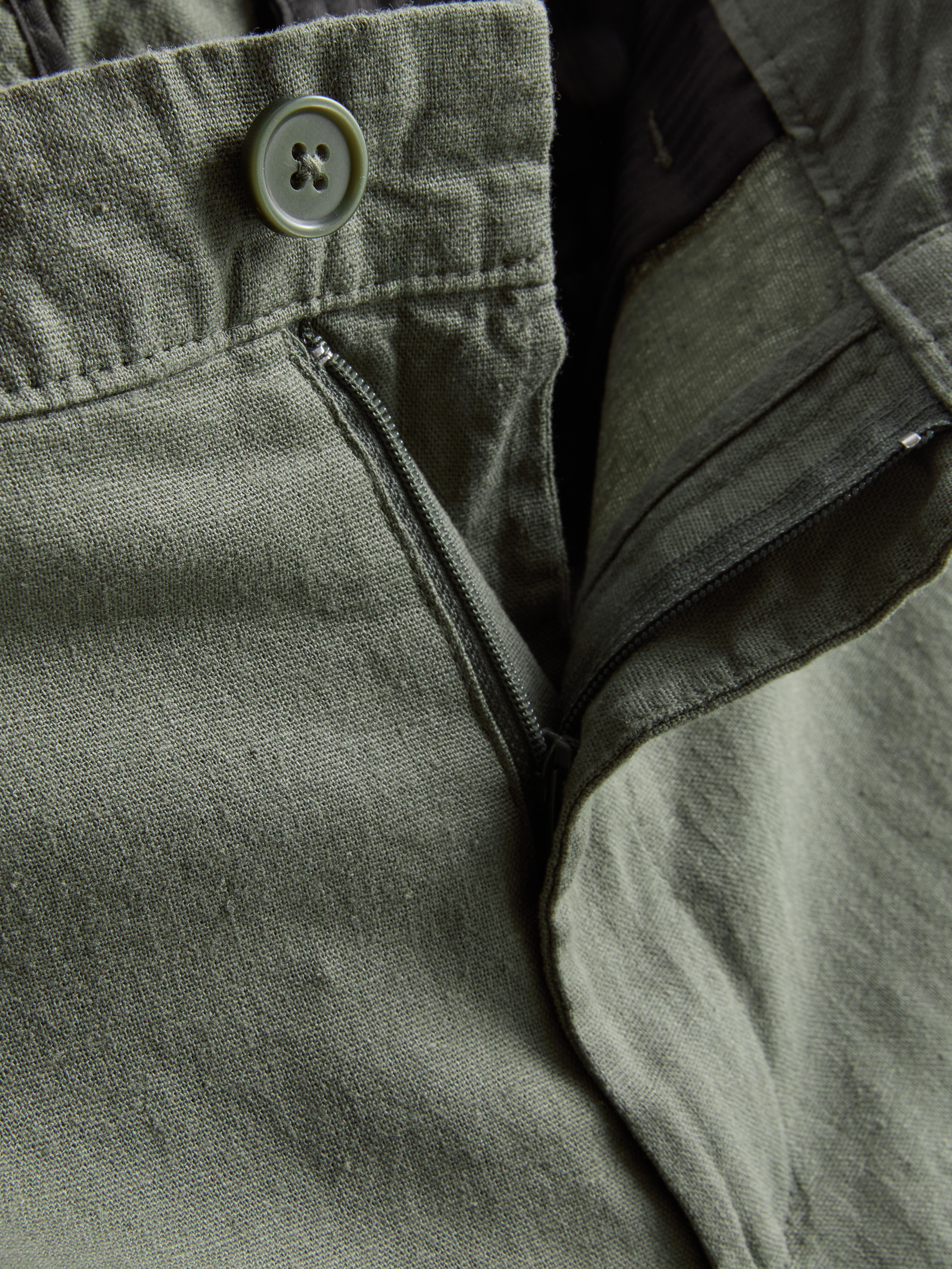 Relaxte broek van linnenmix The Edit