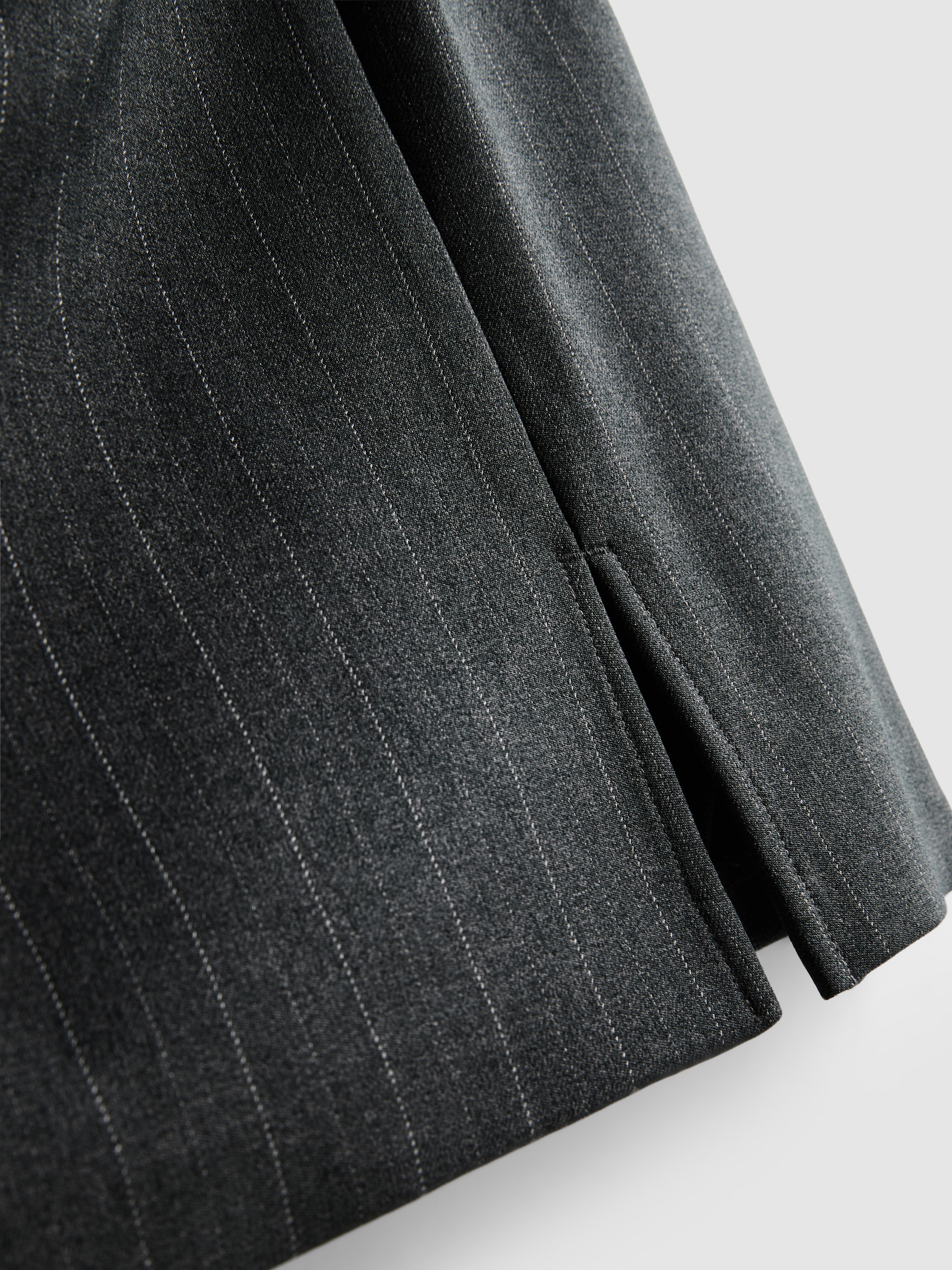 Pinstripe A-Line Mini Skirt