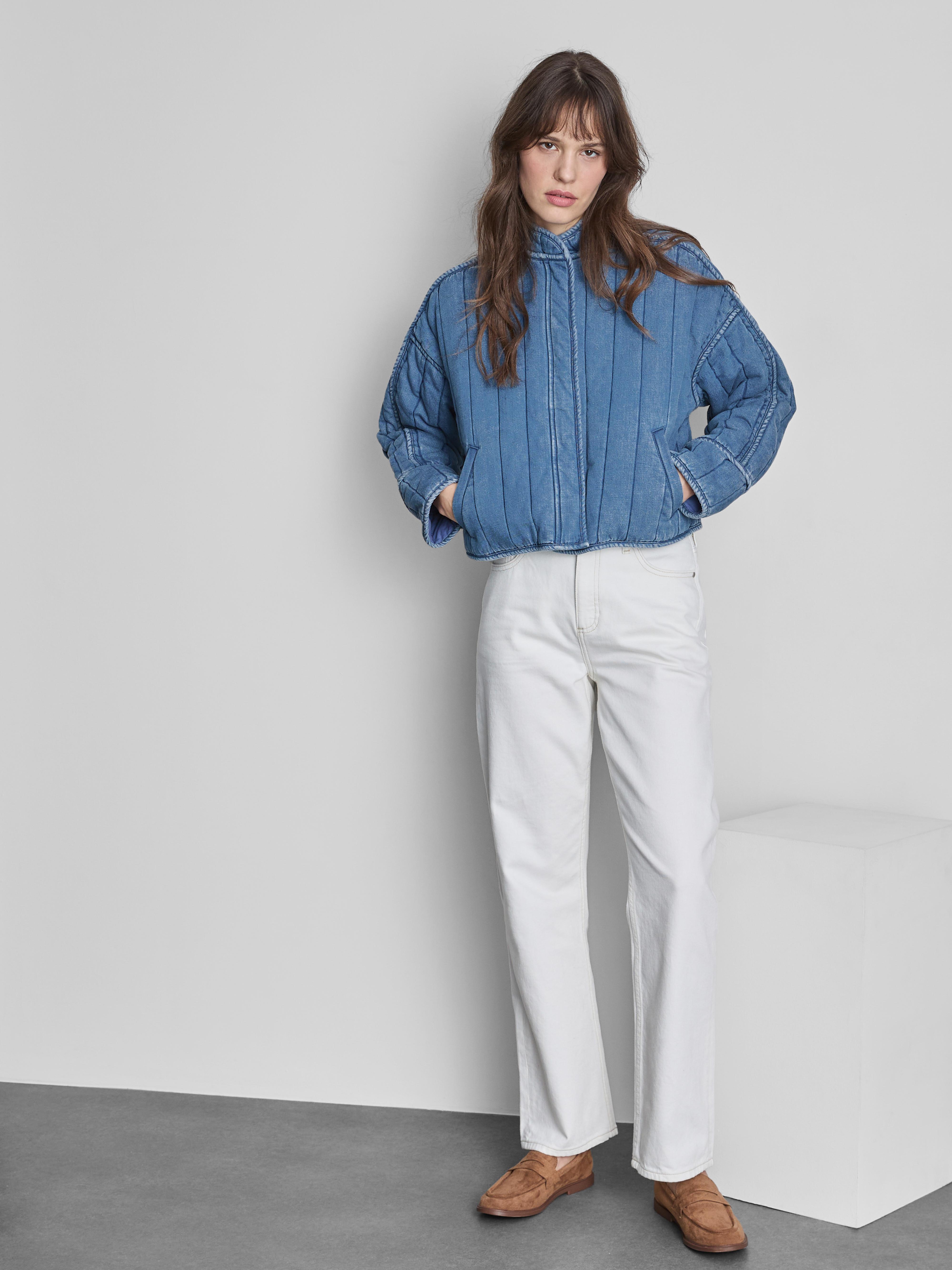 Quilted Denim Jacket