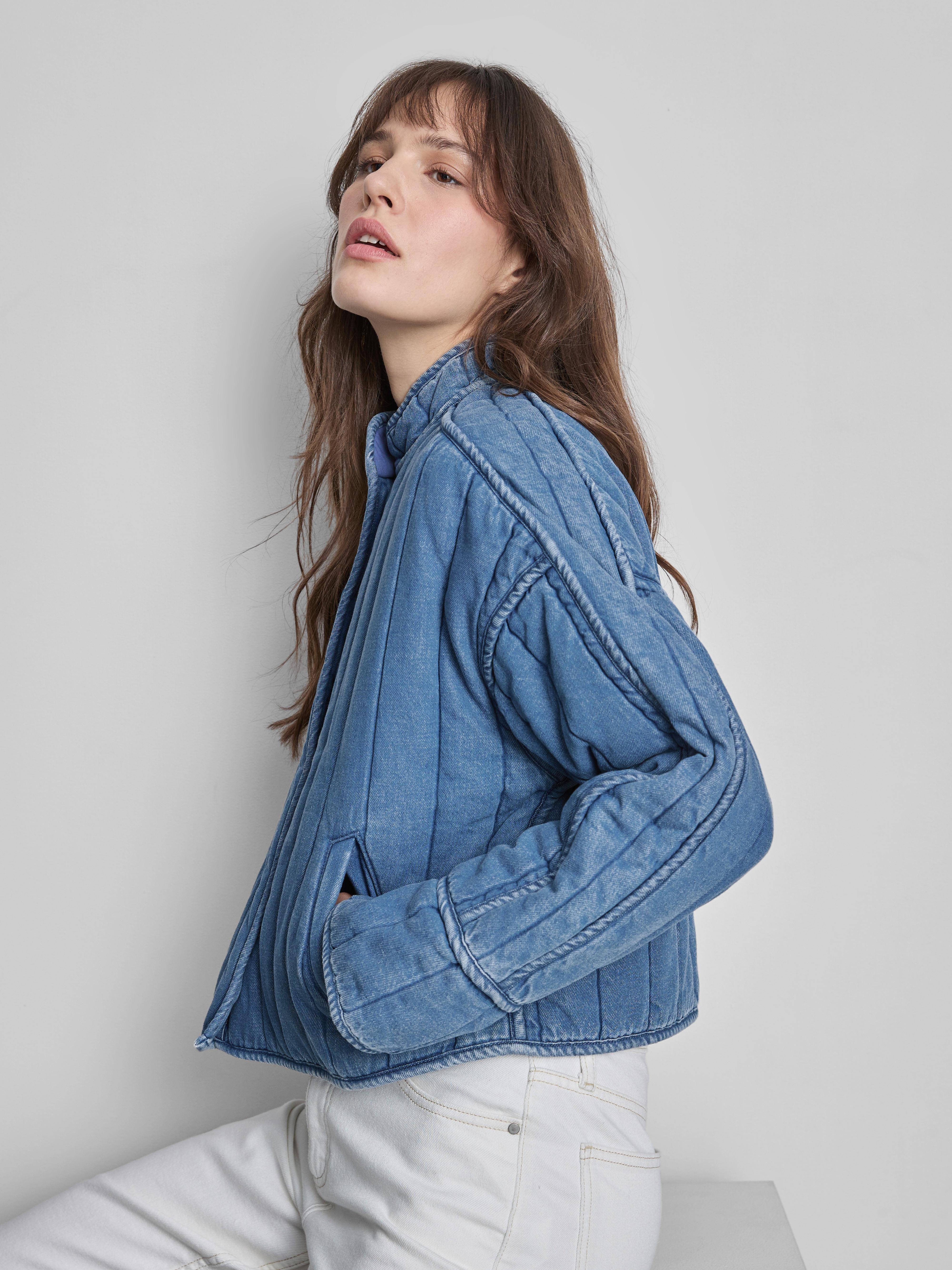 Quilted Denim Jacket