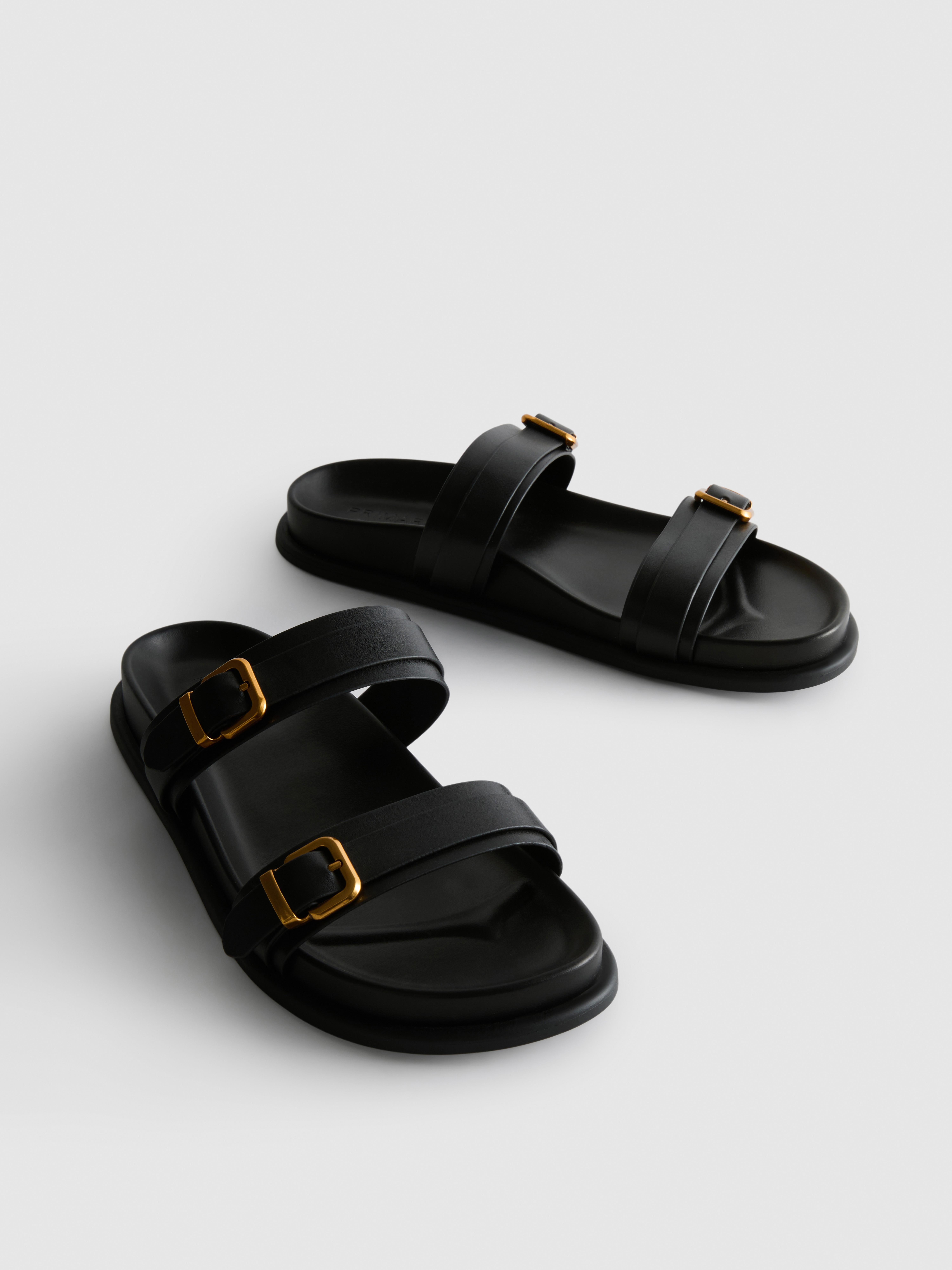 Double Strap Footbed Sandals