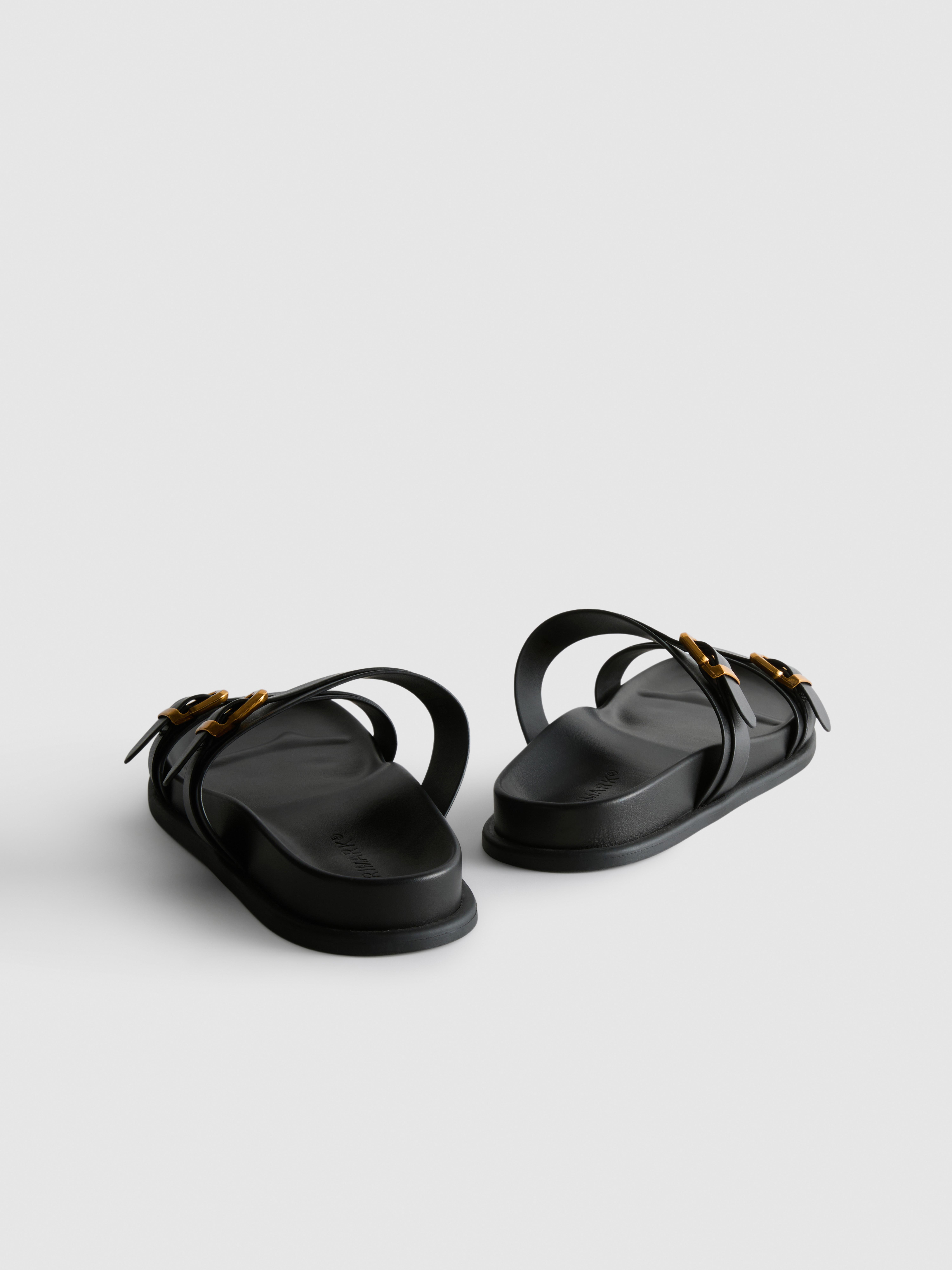 Double Strap Footbed Sandals