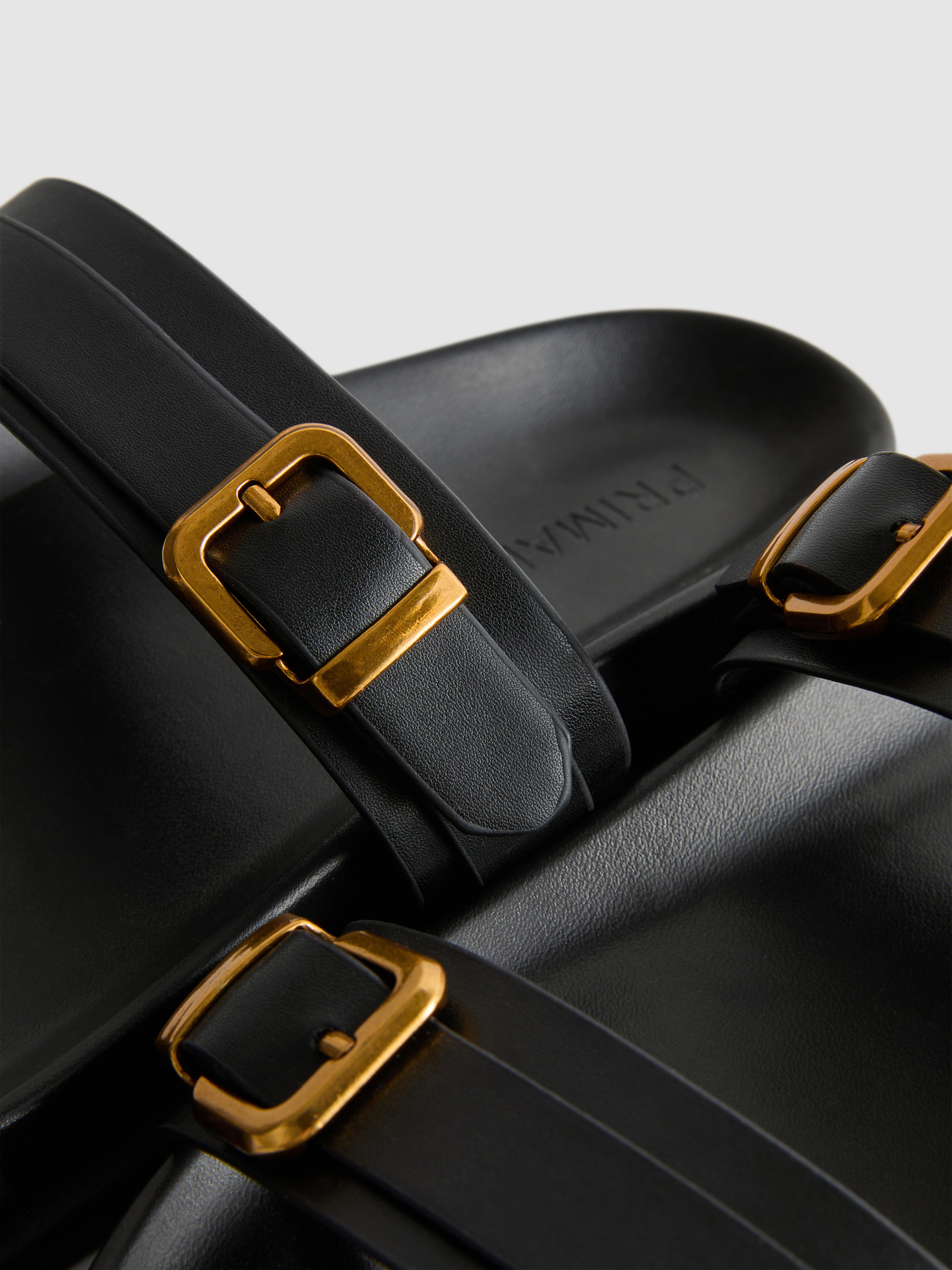 Double Strap Footbed Sandals