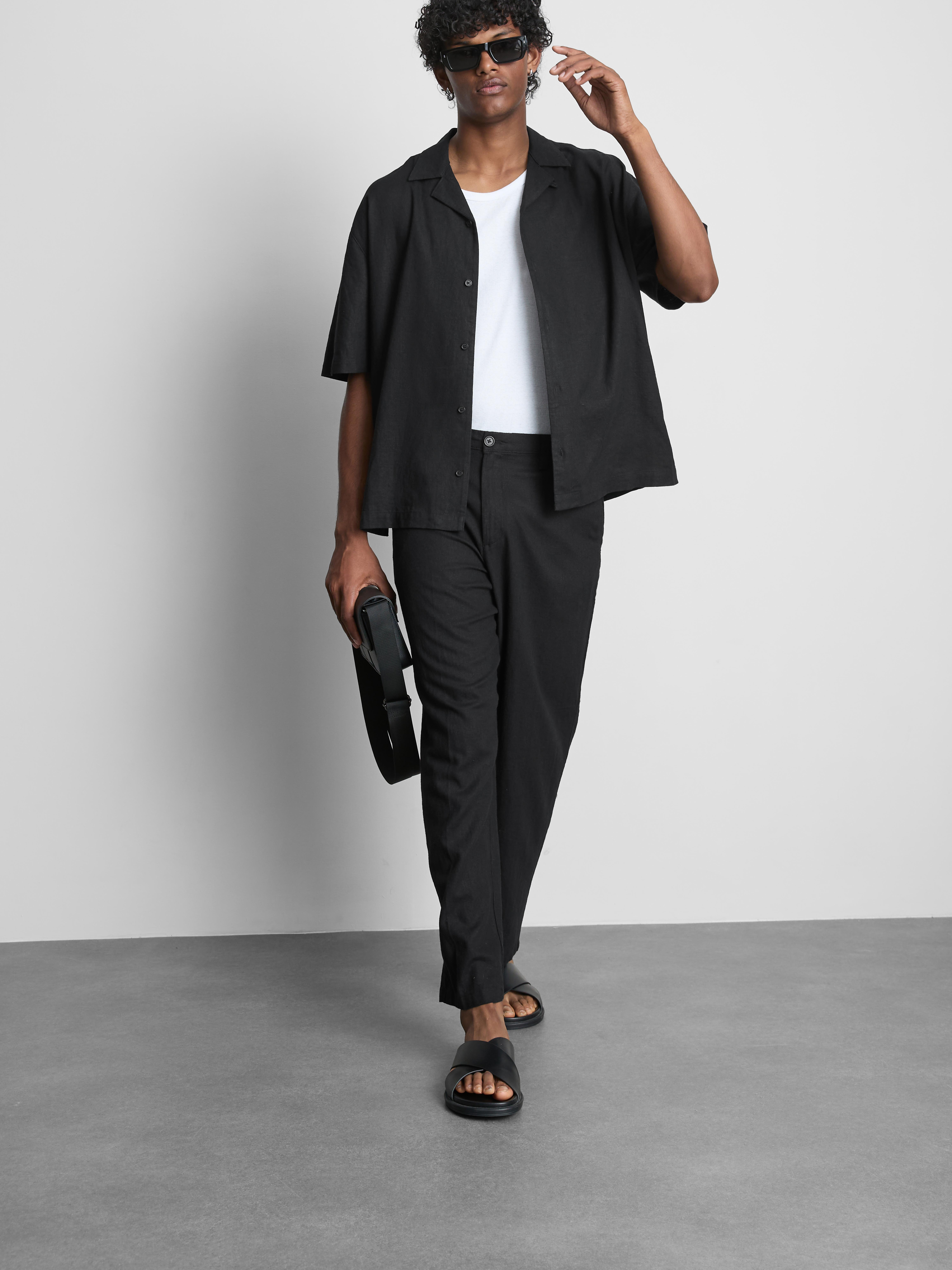 The Edit Relaxed Linen Blend Shirt