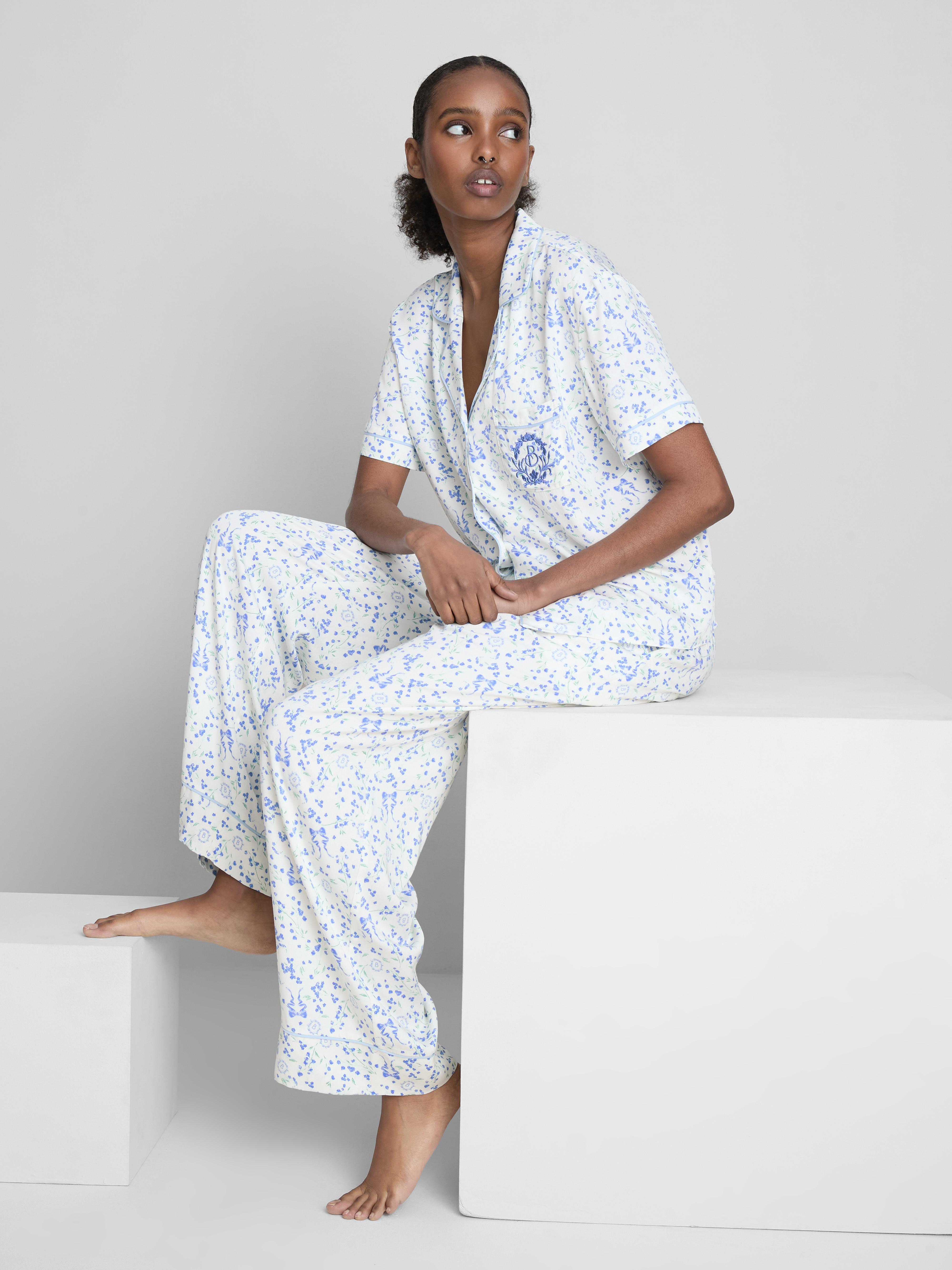 Bridgerton Floral Boyfriend Pajamas