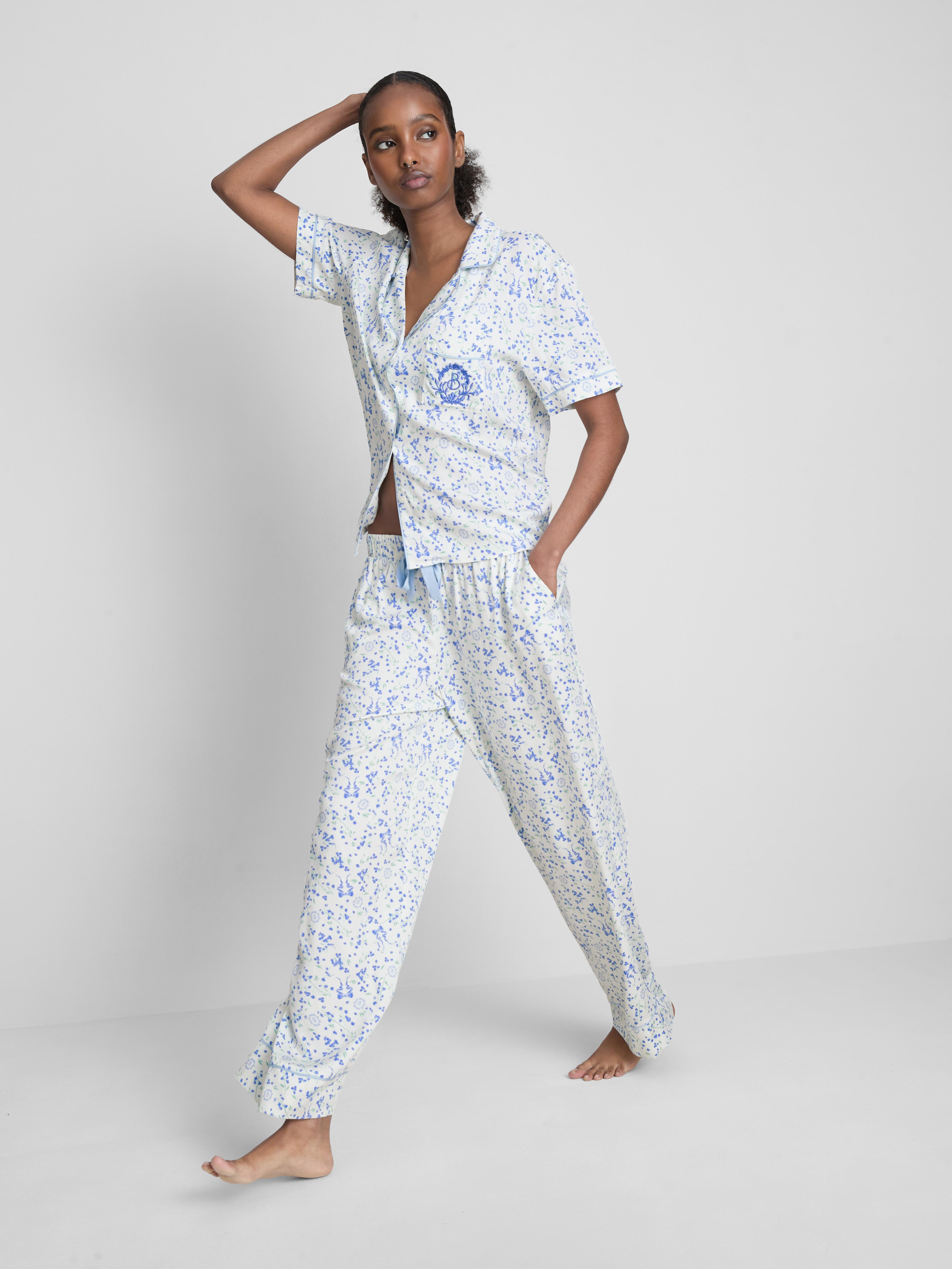 Bridgerton Floral Boyfriend Pajamas