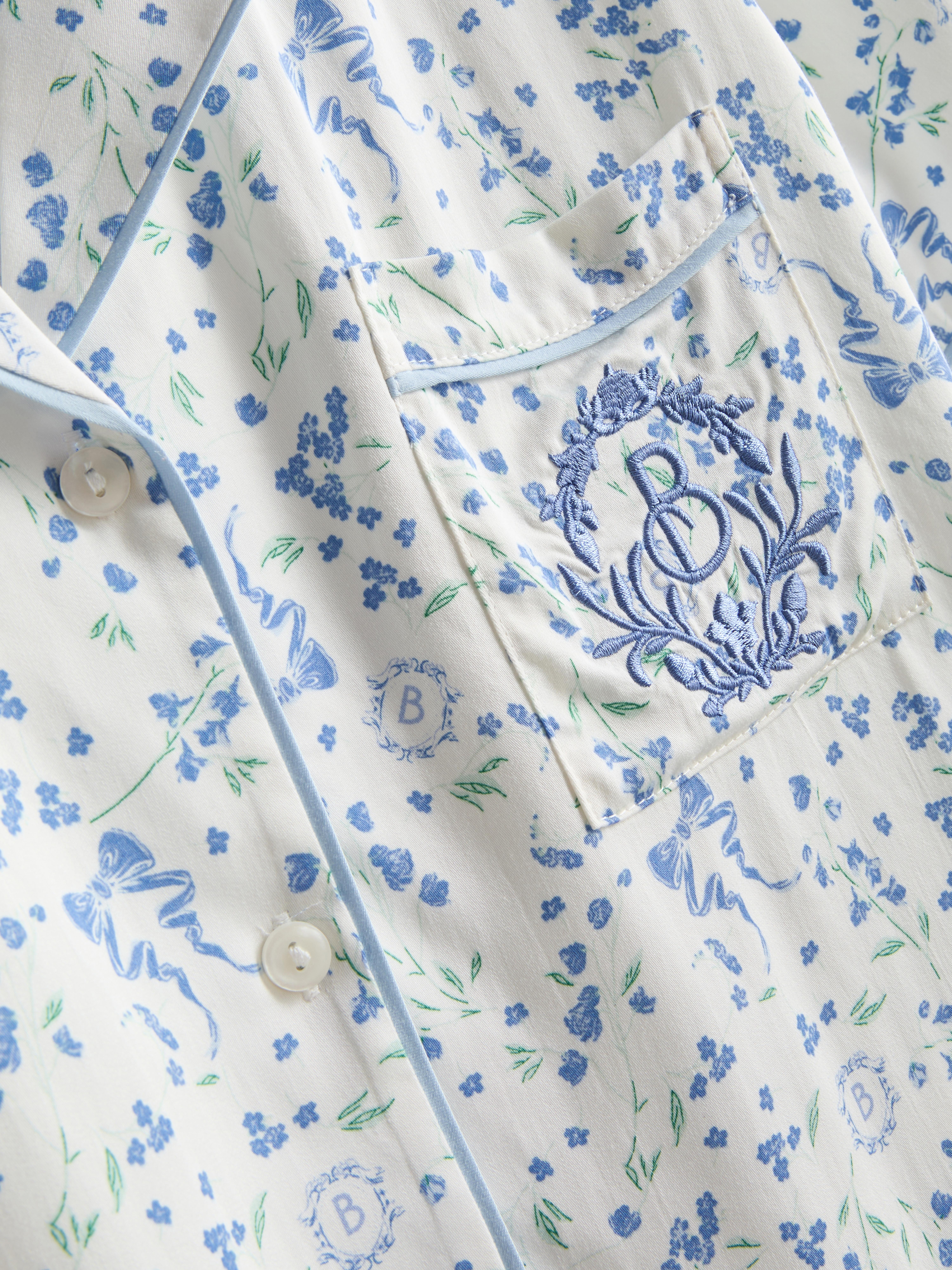 Bridgerton Floral Boyfriend Pajamas