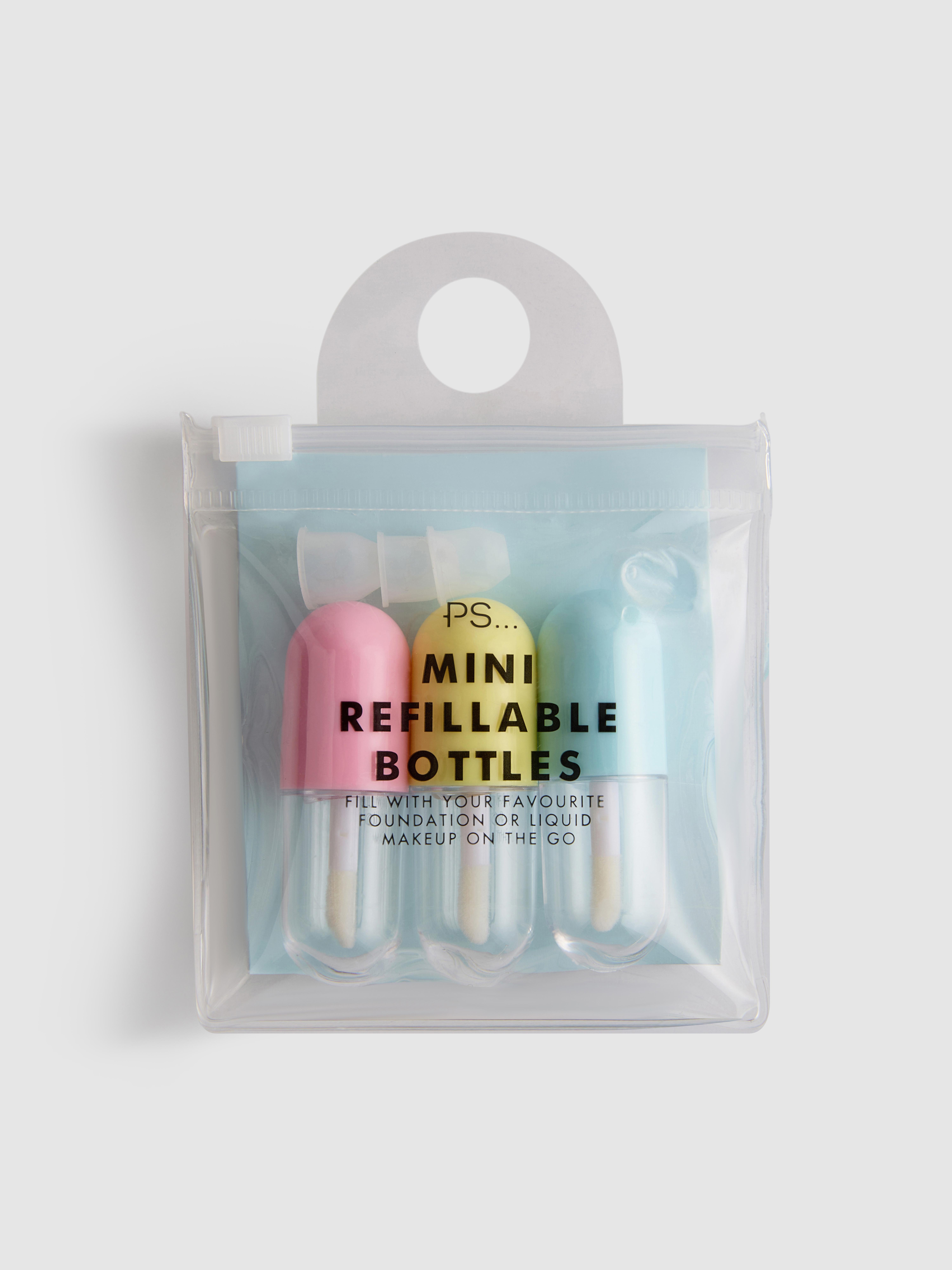Lot de 3 flacons de maquillage rechargeables PS... Mini