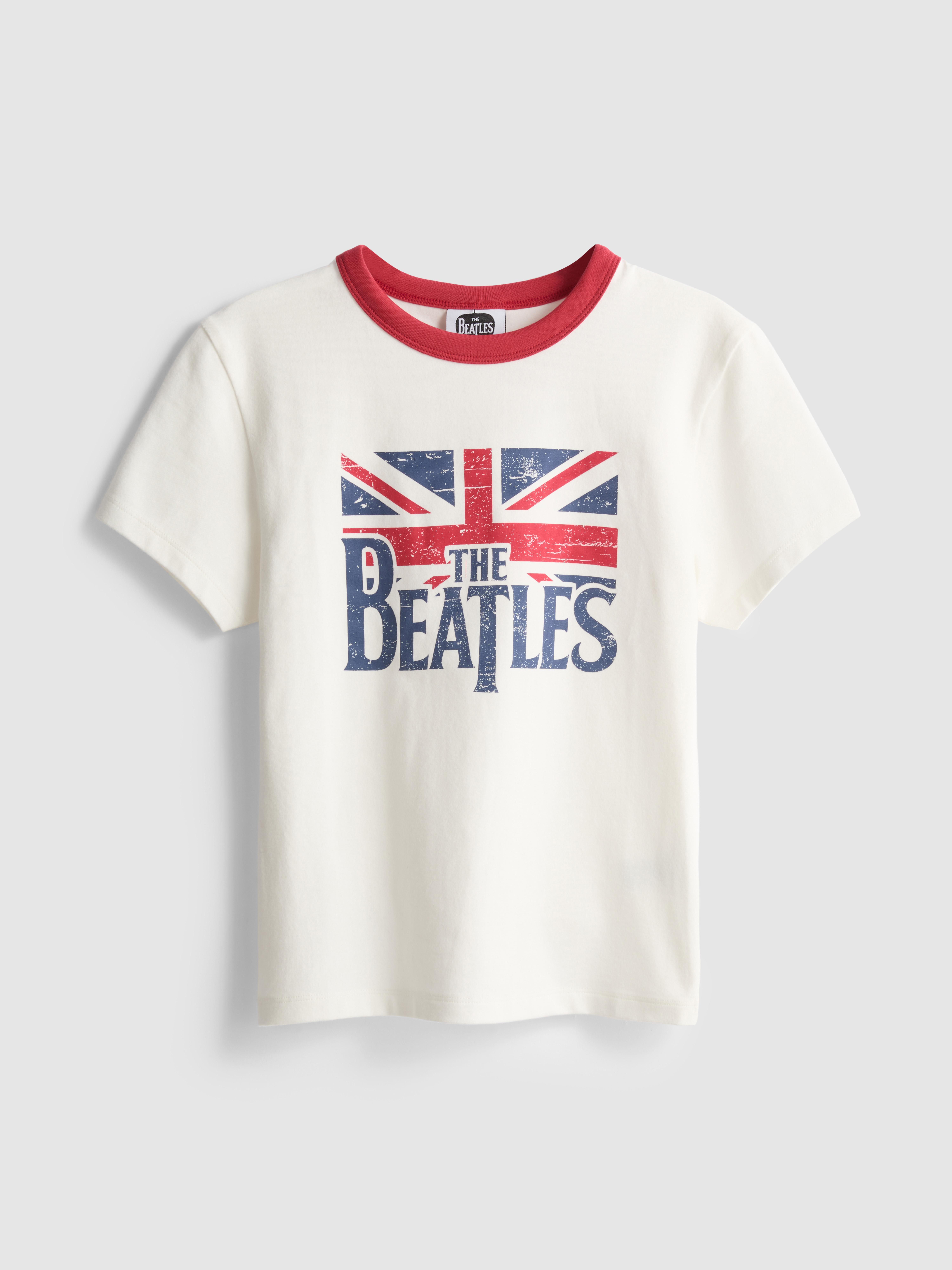 Katoenrijk baby-T-shirt met The Beatles-print