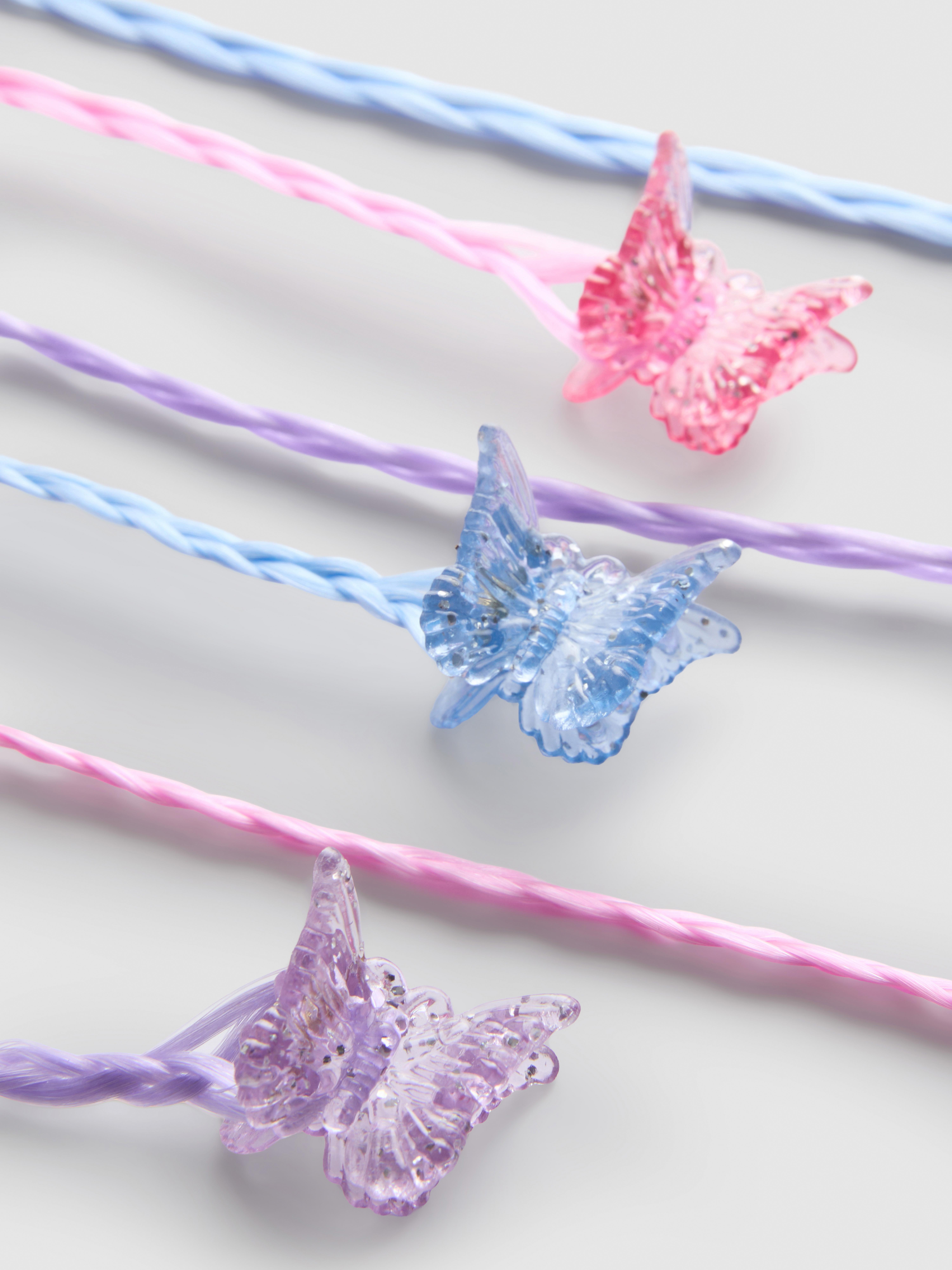 Haarklammern in Schmetterlingsform, 6er-Pack
