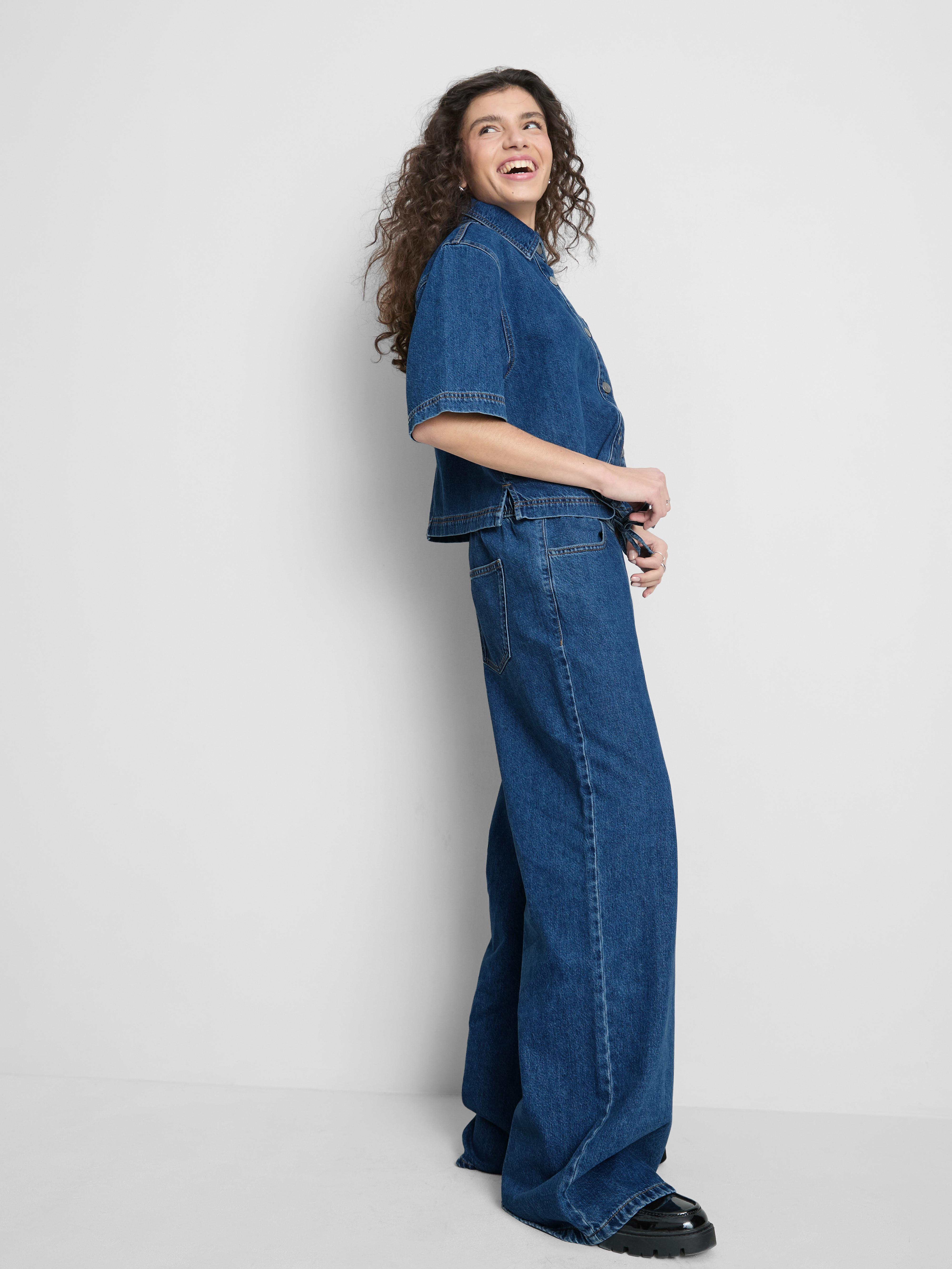 The Primark Scene | Elastic-Waist Wide-Leg Jeans