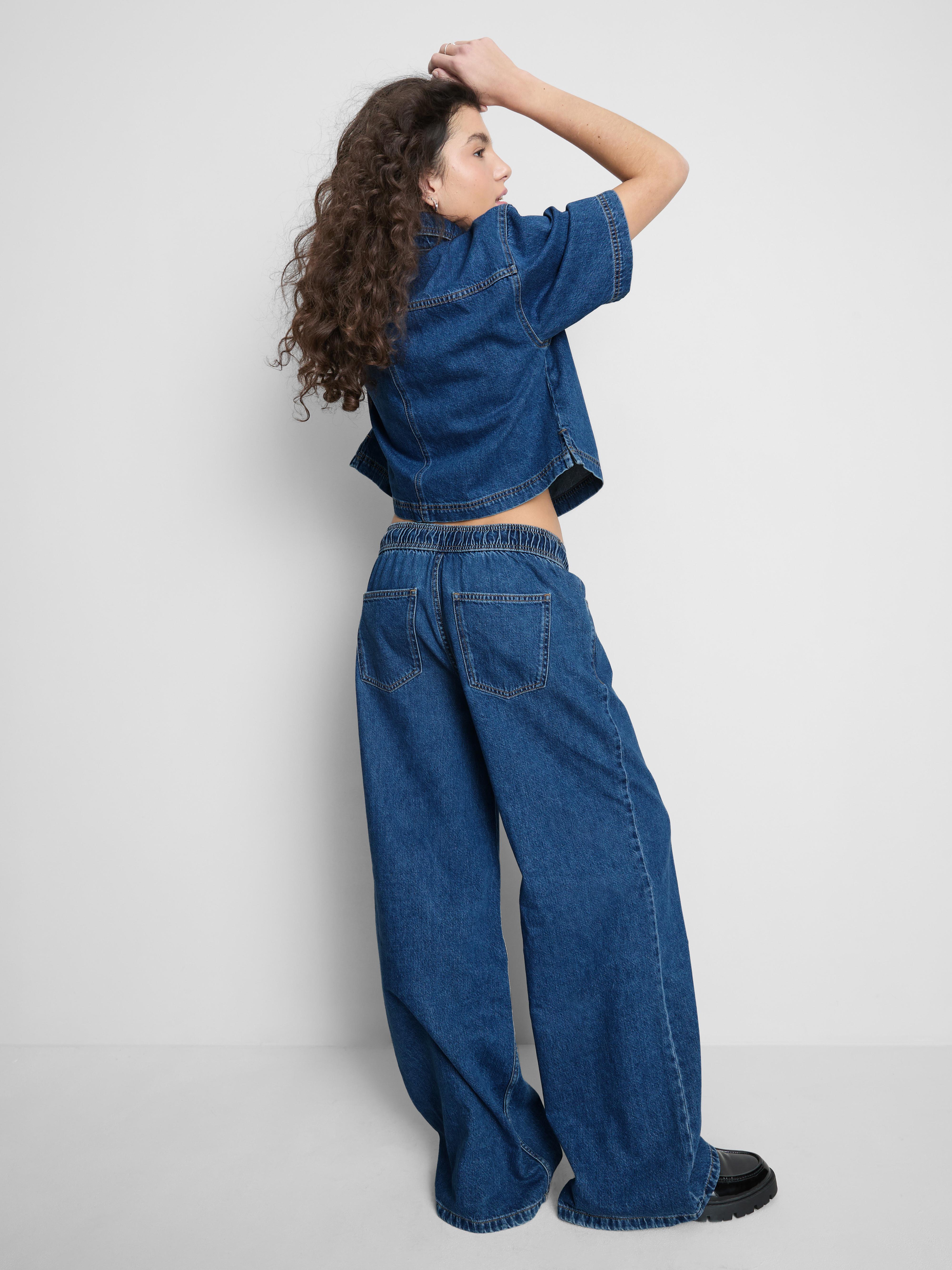 The Primark Scene | Elastic-Waist Wide-Leg Jeans