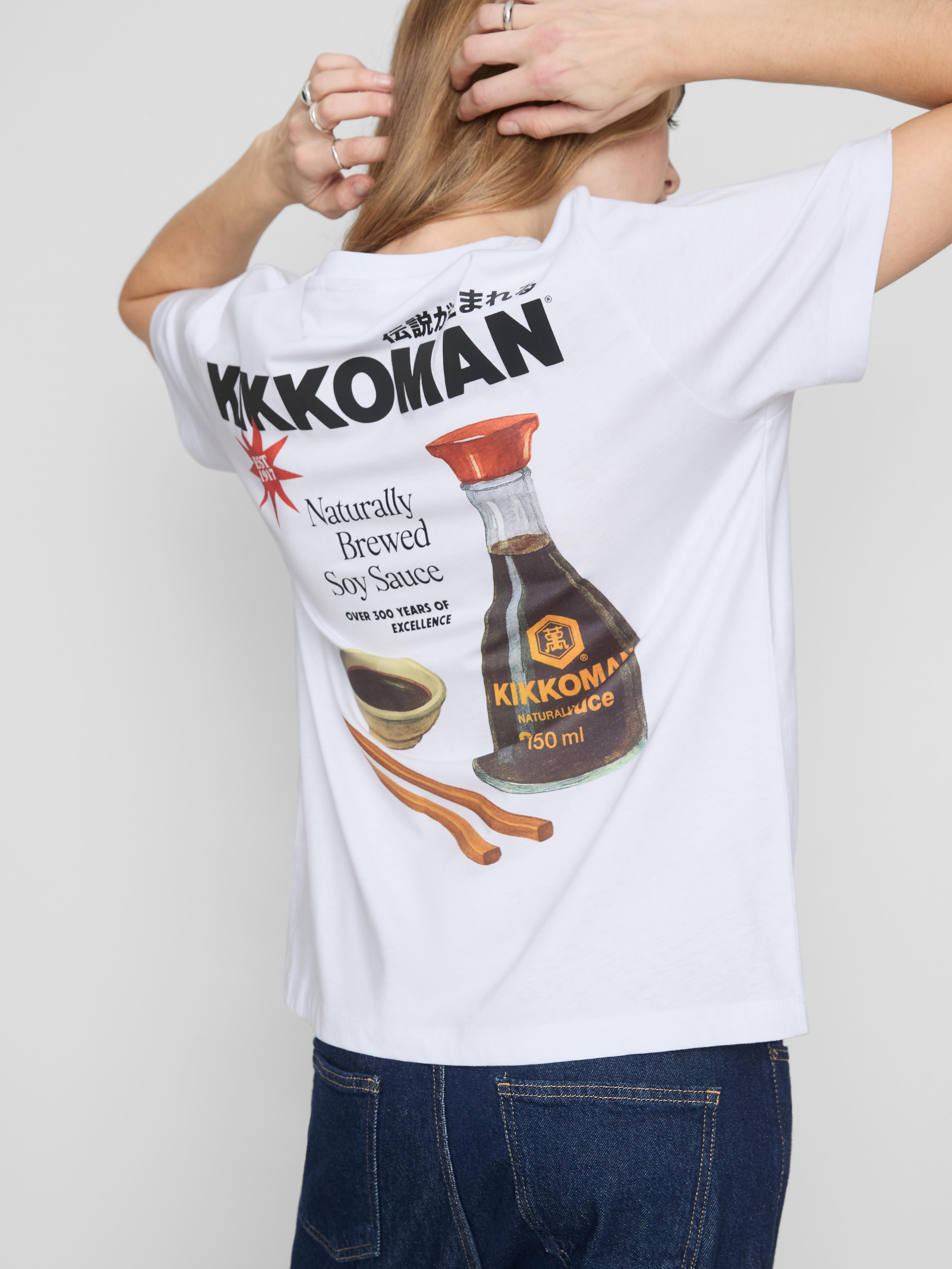 T-shirt Blanc Kikkoman Sensei Manga Japonais Taille M - Neuf Avec étiquettes