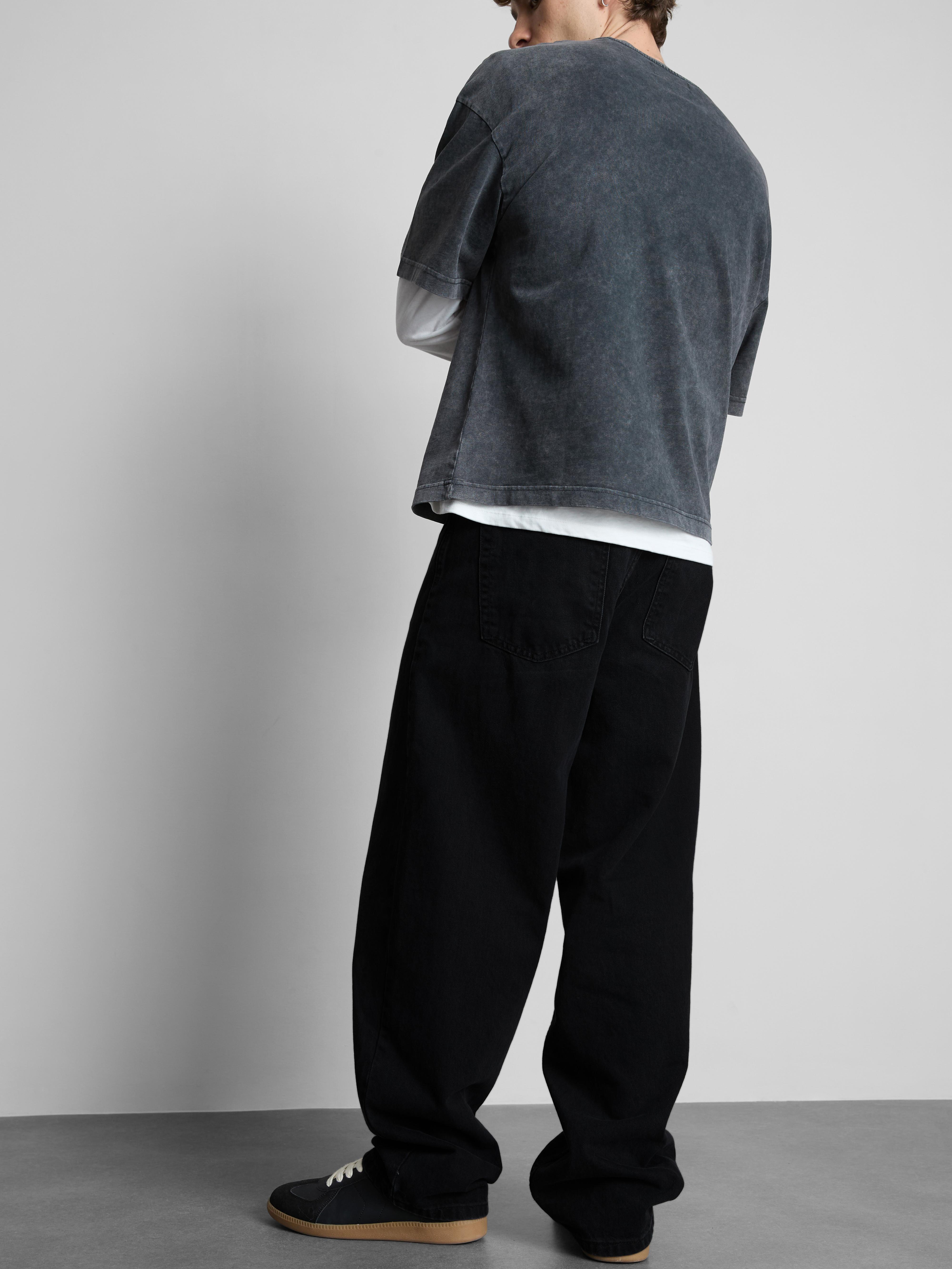 Baggy jeans met halfhoge taille