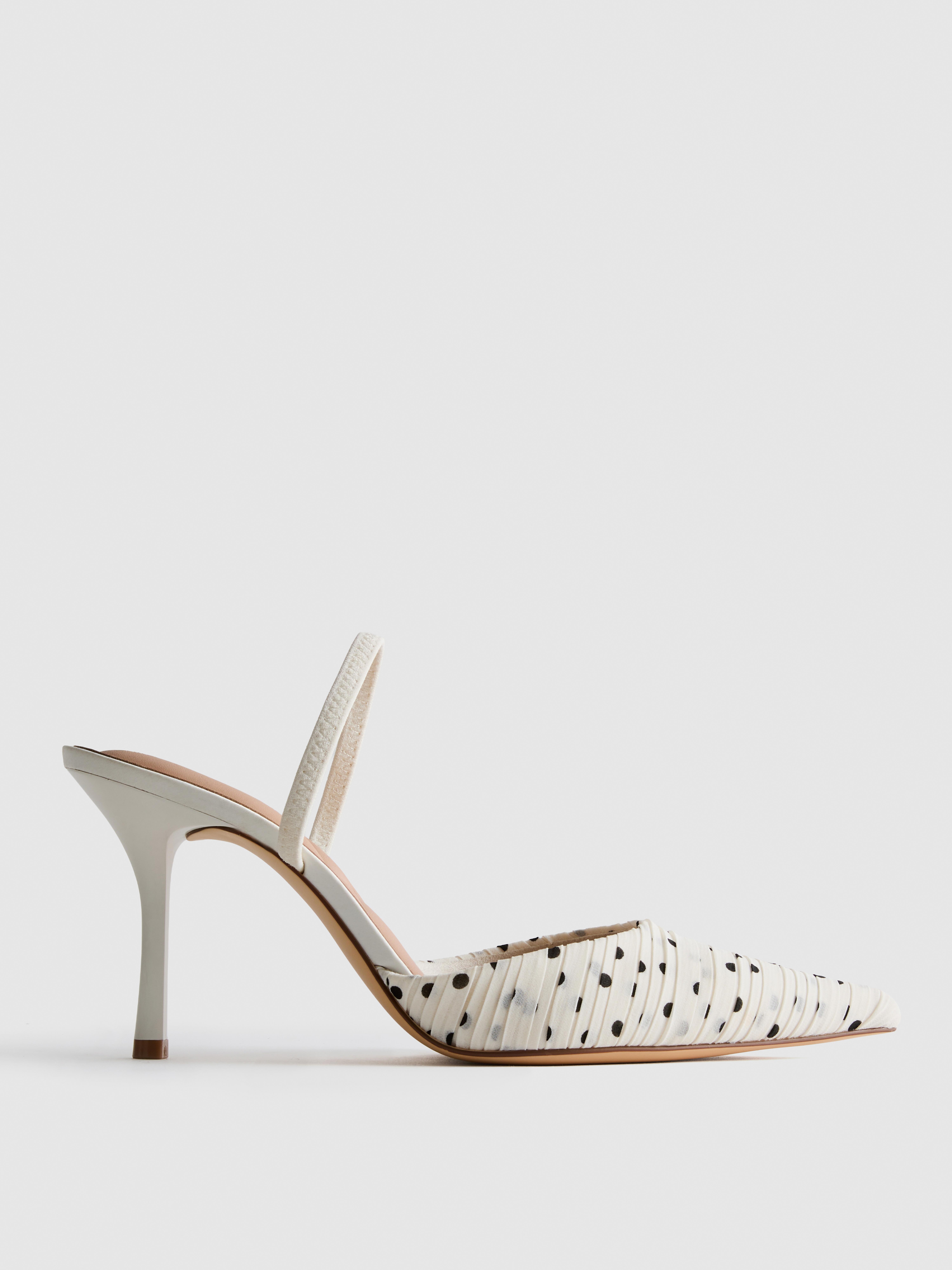 Polka Dot Pointed Court Heels