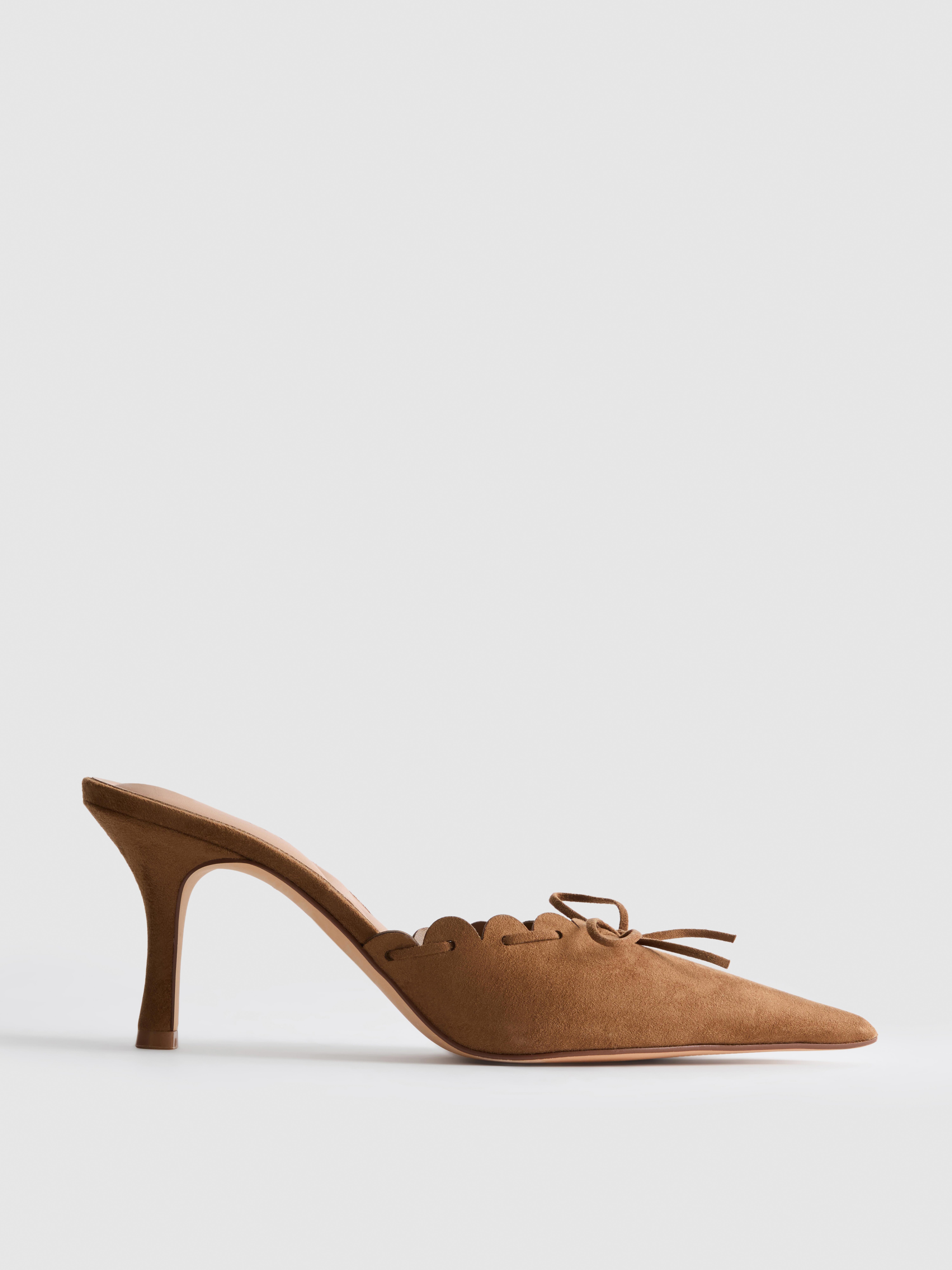 Scalloped Mule Heels