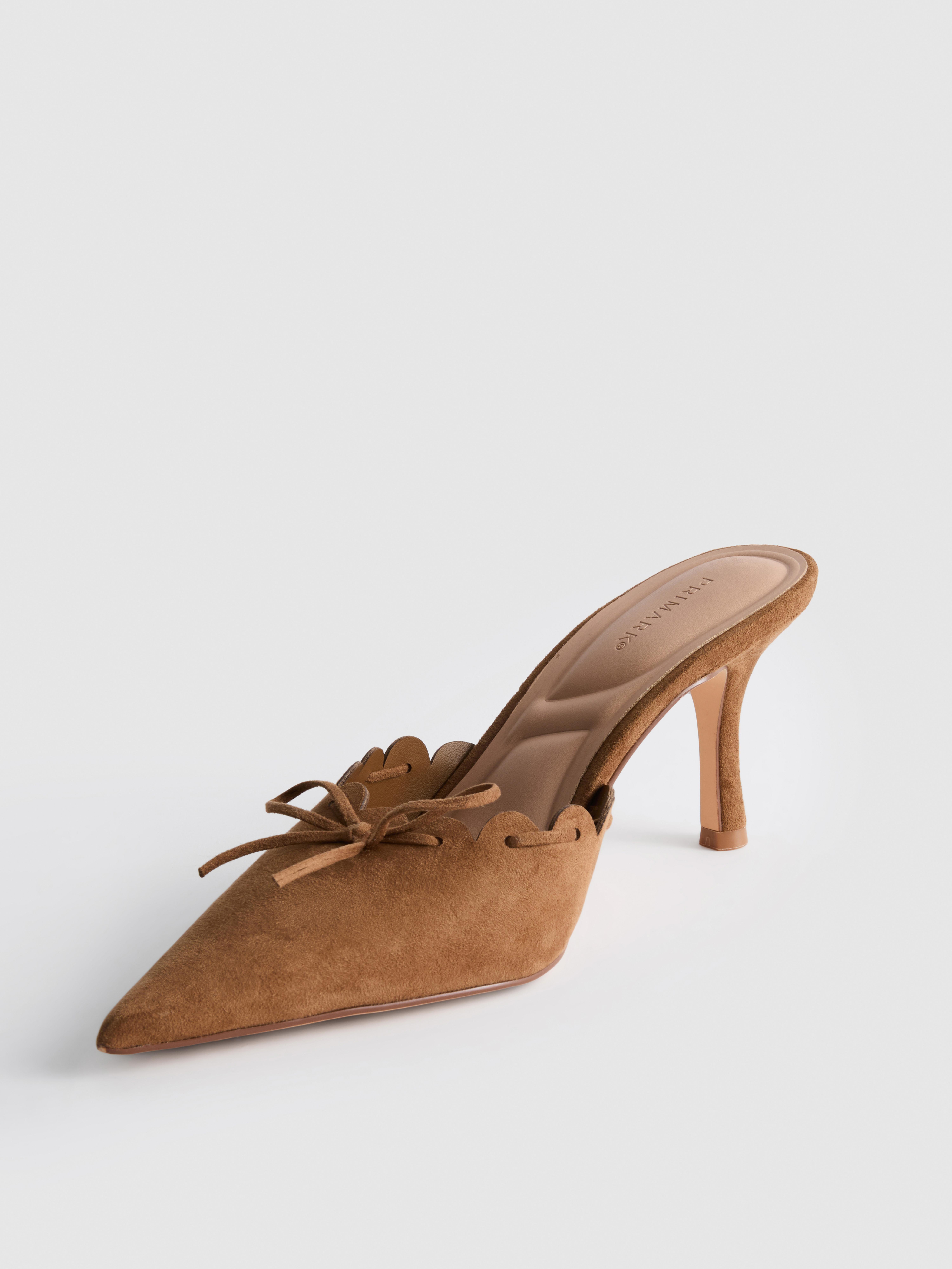 Scalloped Mule Heels