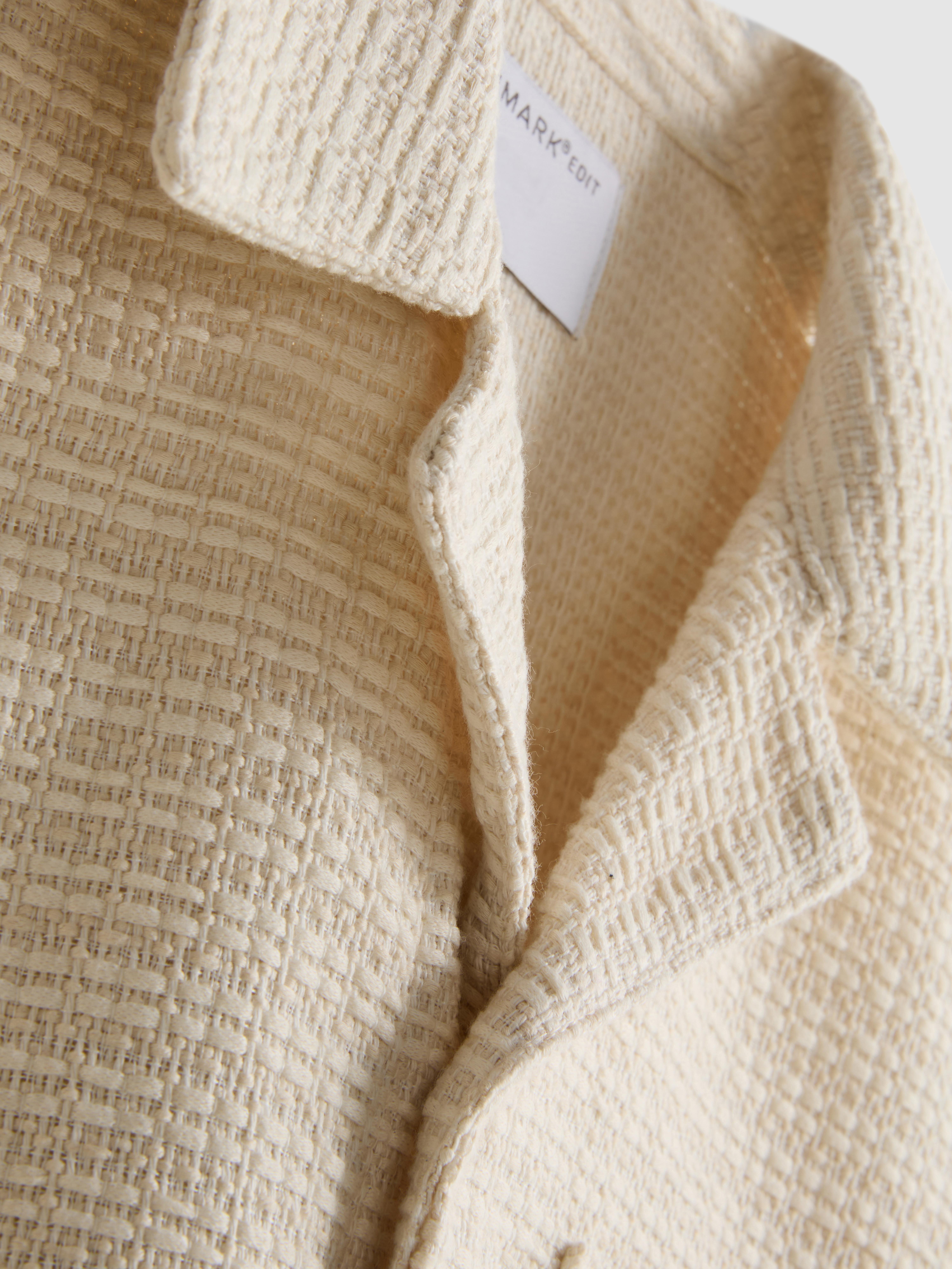 The Edit Textured Short Sleeve Shirt