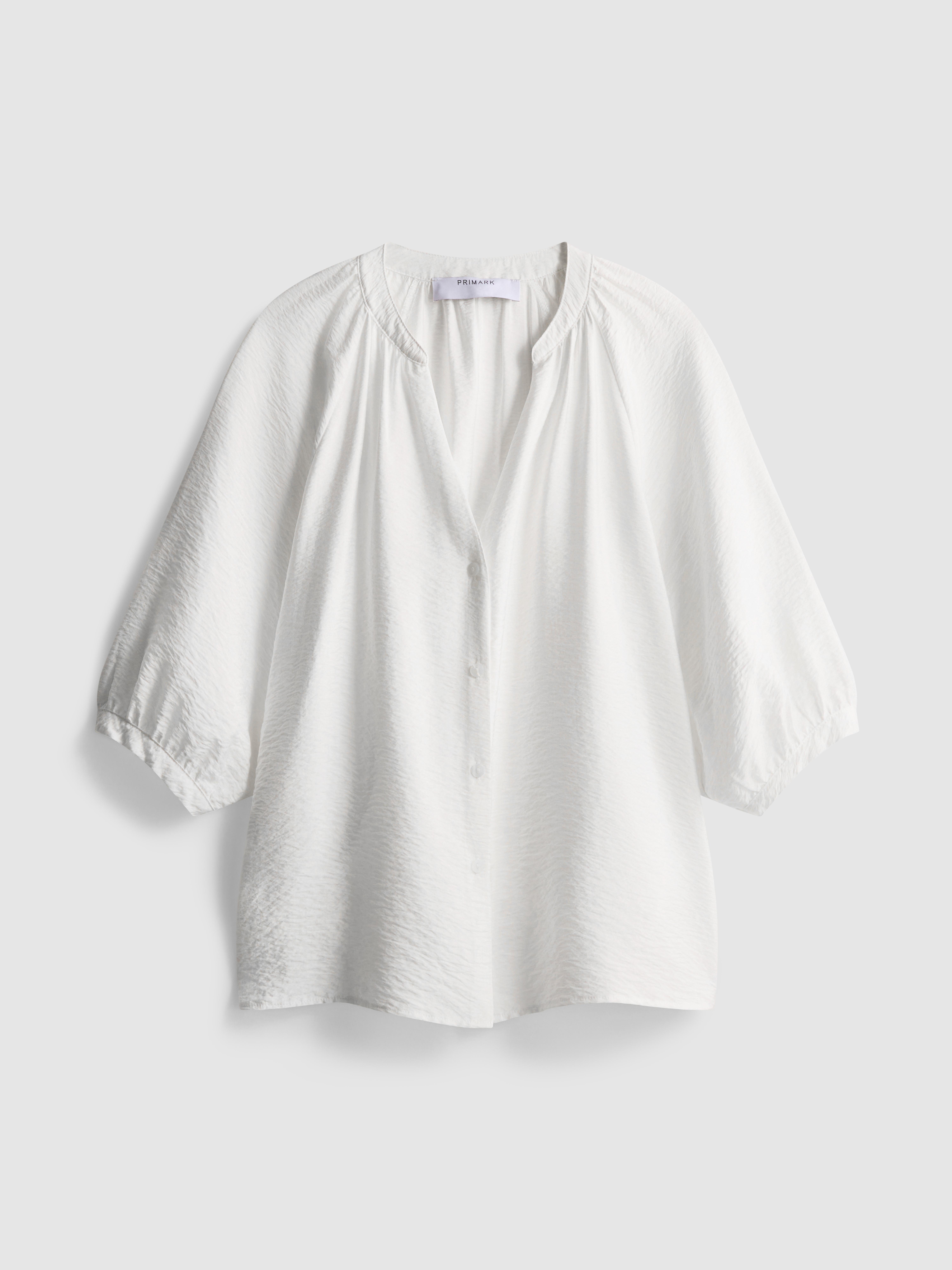 3/4 Sleeve V-Neck Blouse