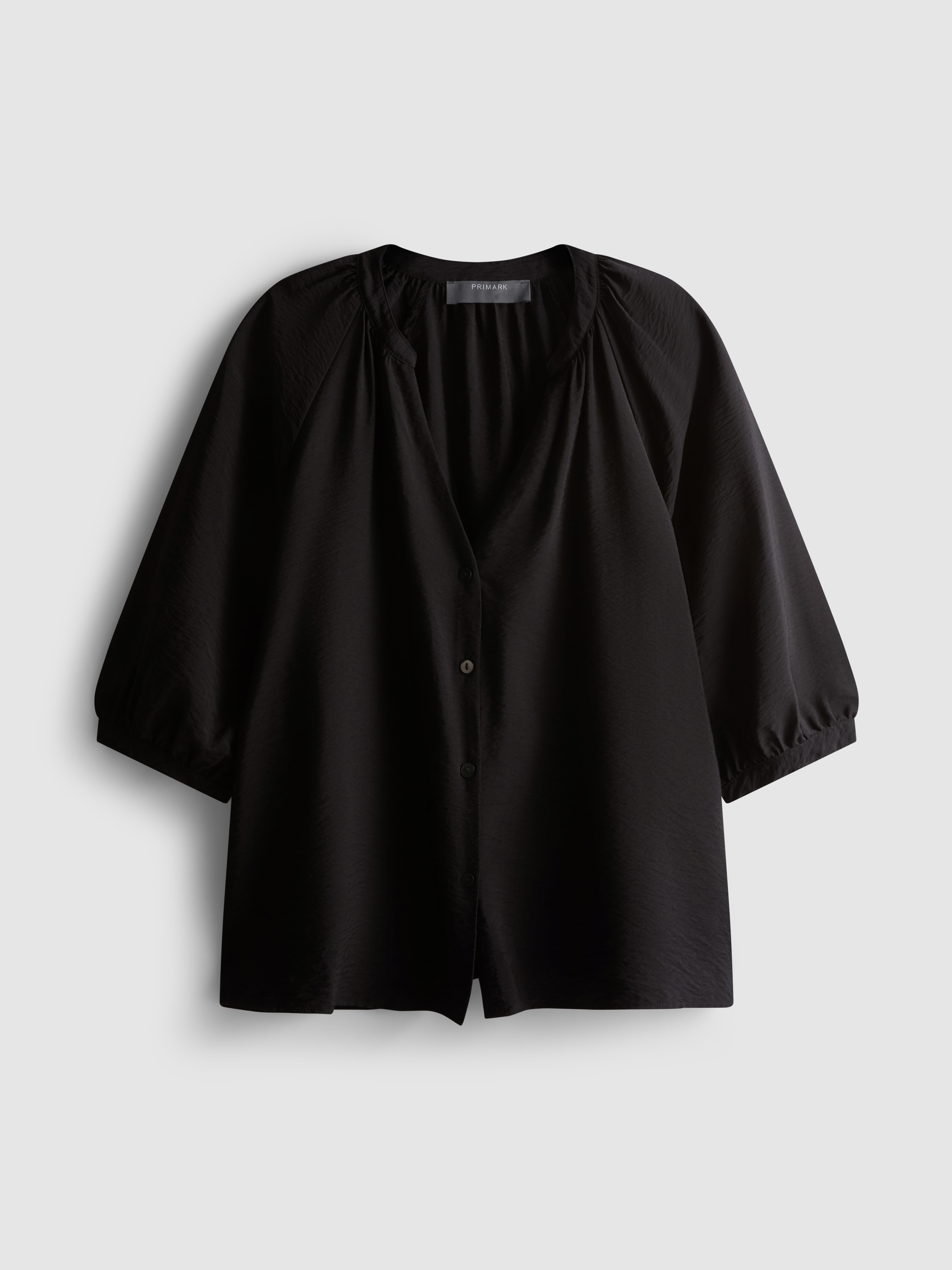 3/4 Sleeve V-Neck Blouse