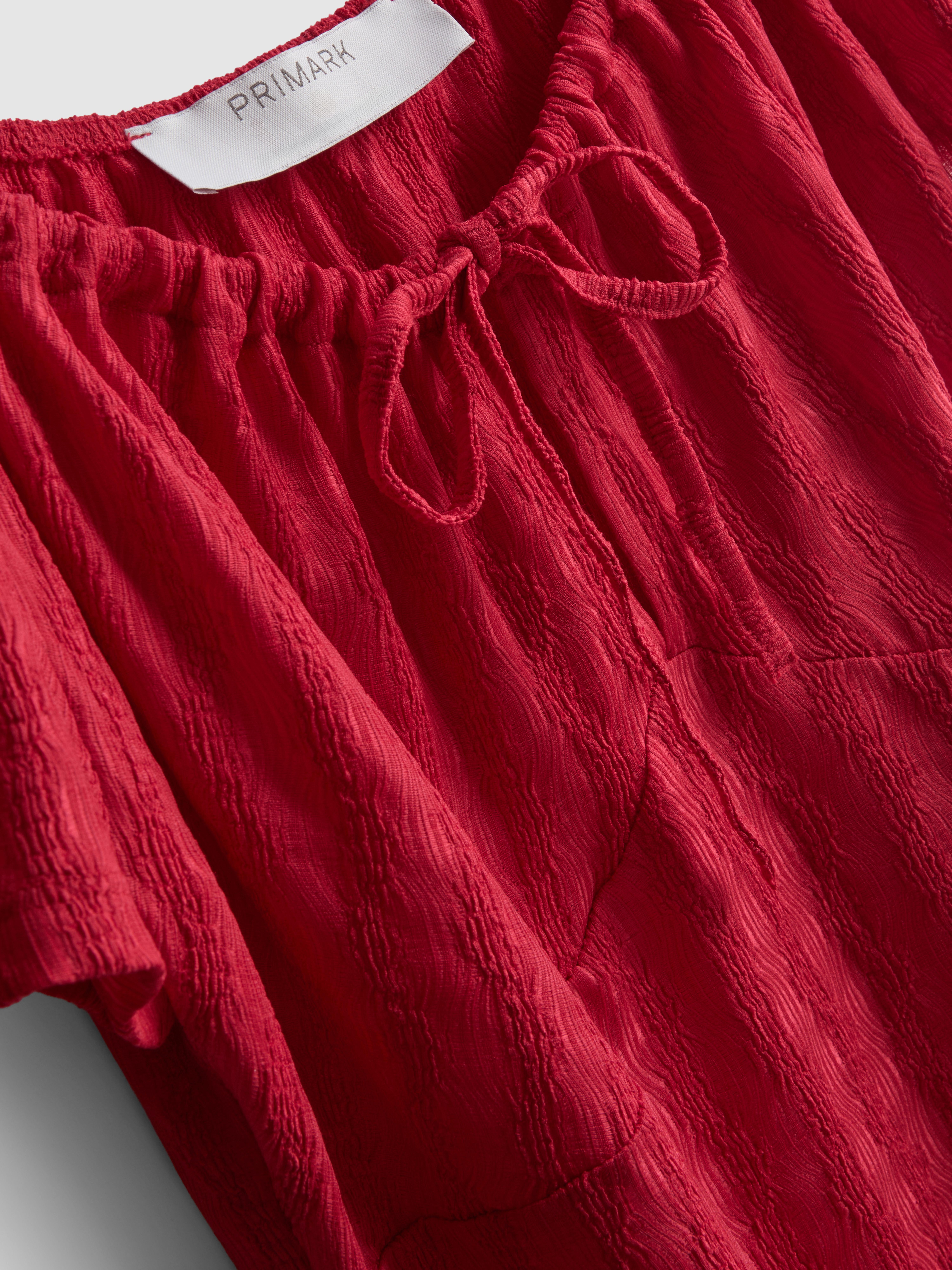 Crinkle Cap Sleeve Mini Dress