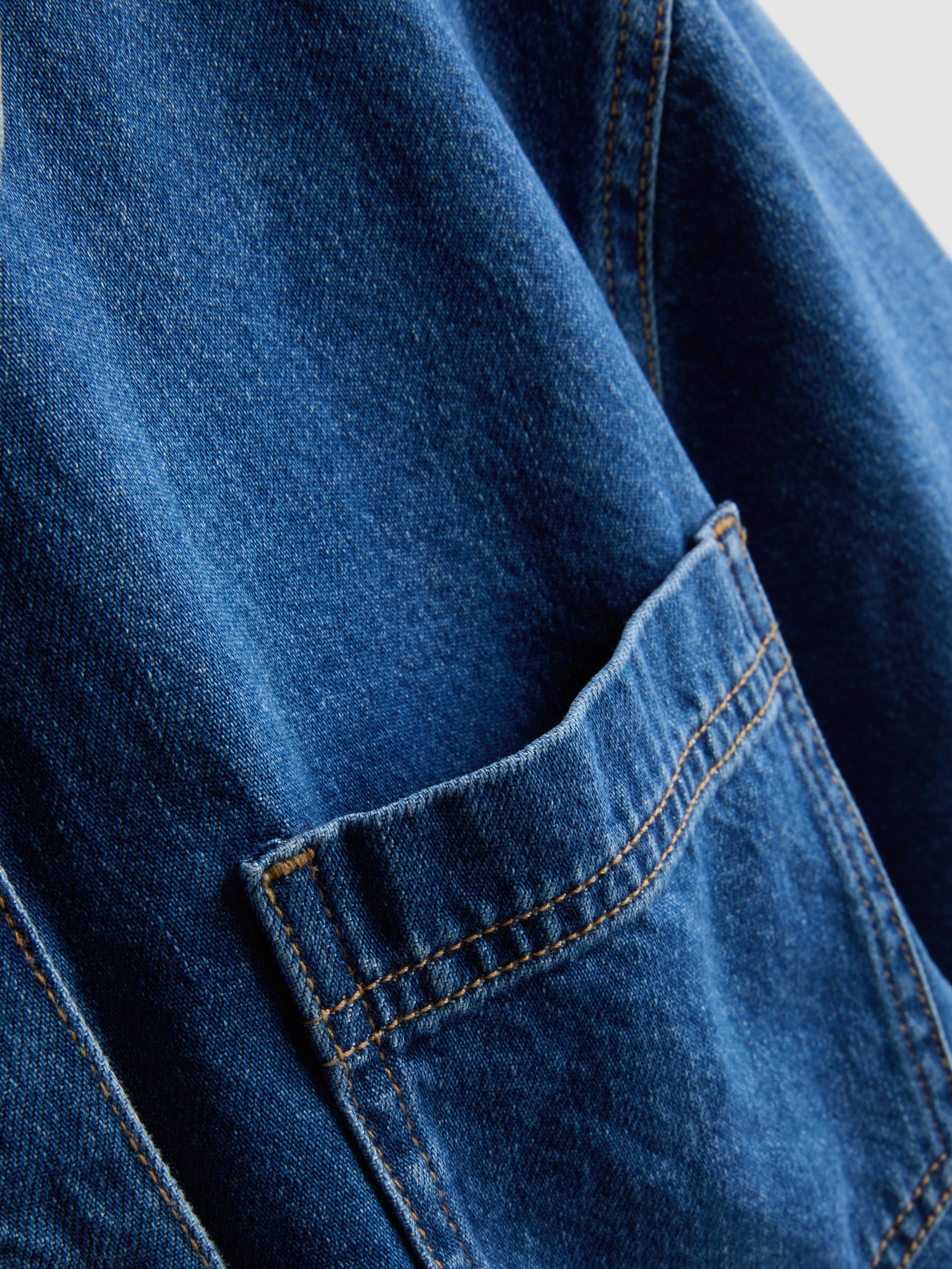 The Primark Scene | Cropped Denim Button-Down Shirt