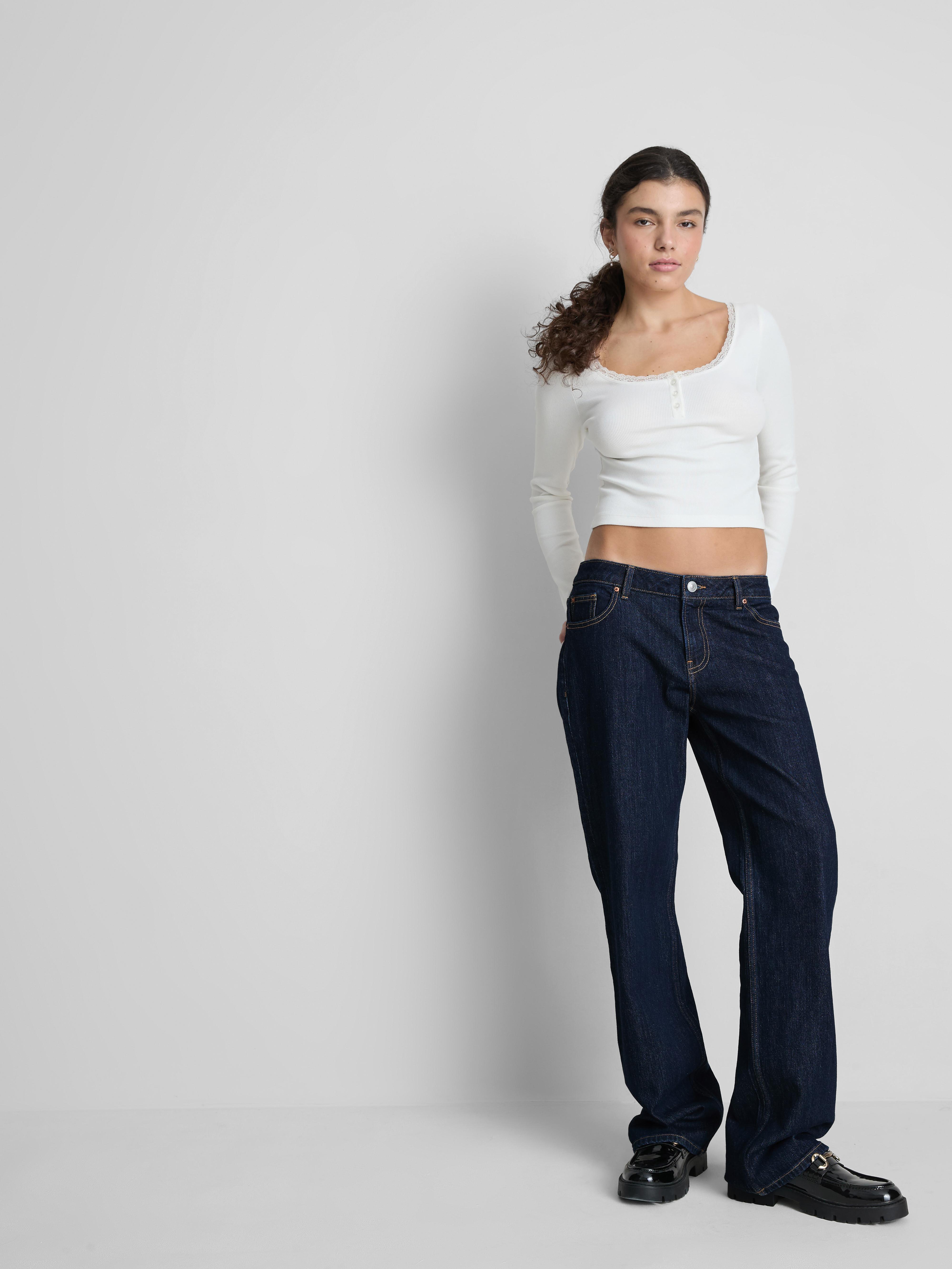 Women's Indigo The Primark Scene | Low-Rise Straight-Leg Jeans