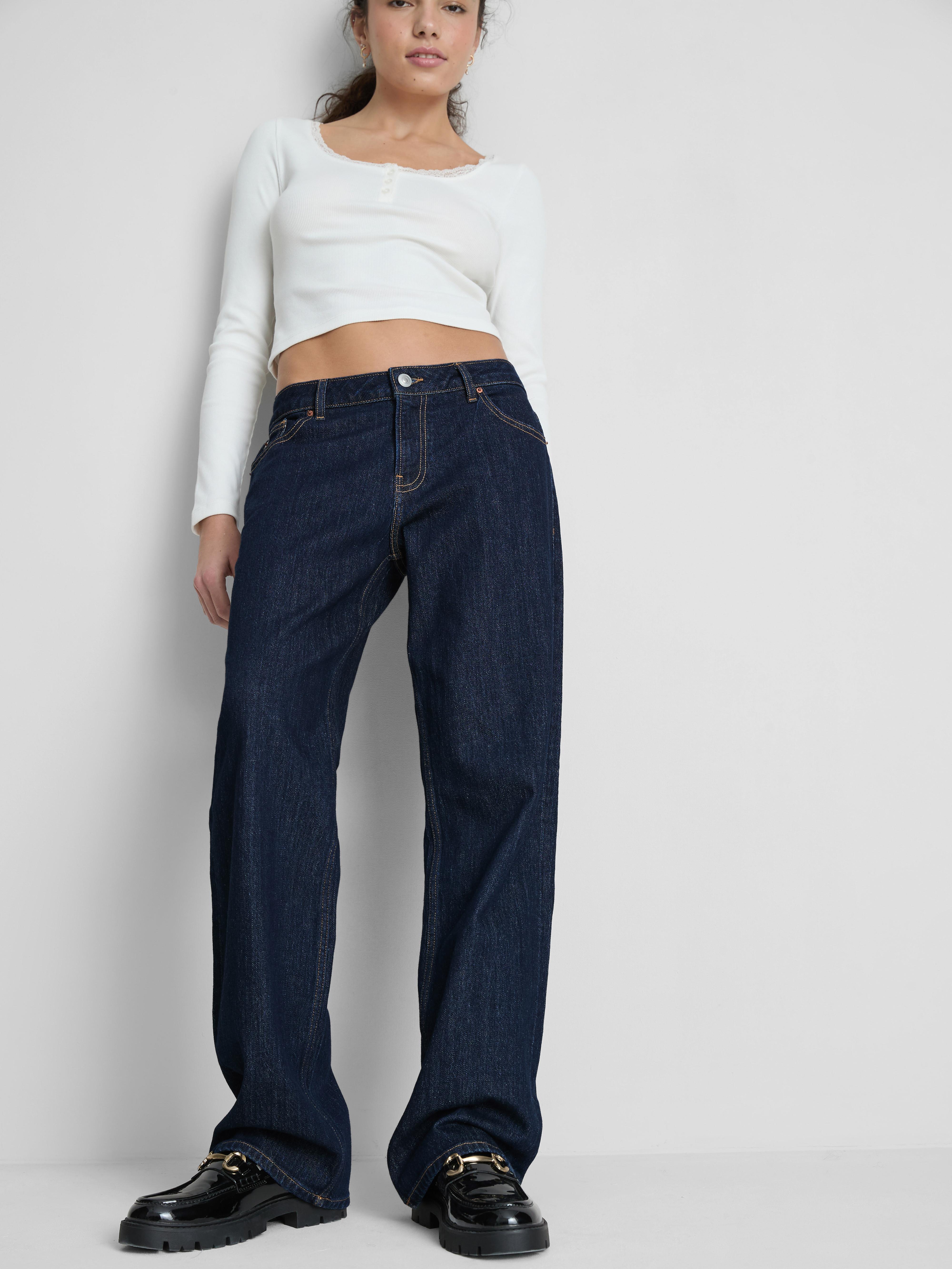 Women's Indigo The Primark Scene | Low-Rise Straight-Leg Jeans